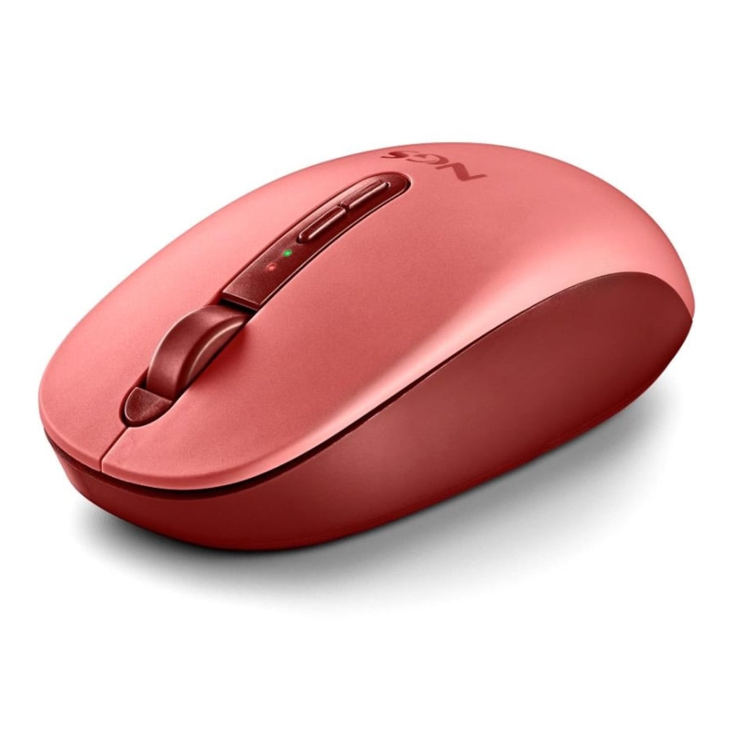 Ratón Ergonómico Inalámbrico NGS Fog Dual FOGDUALRED Silencioso/ Hasta 1600 DPI/ Rojo