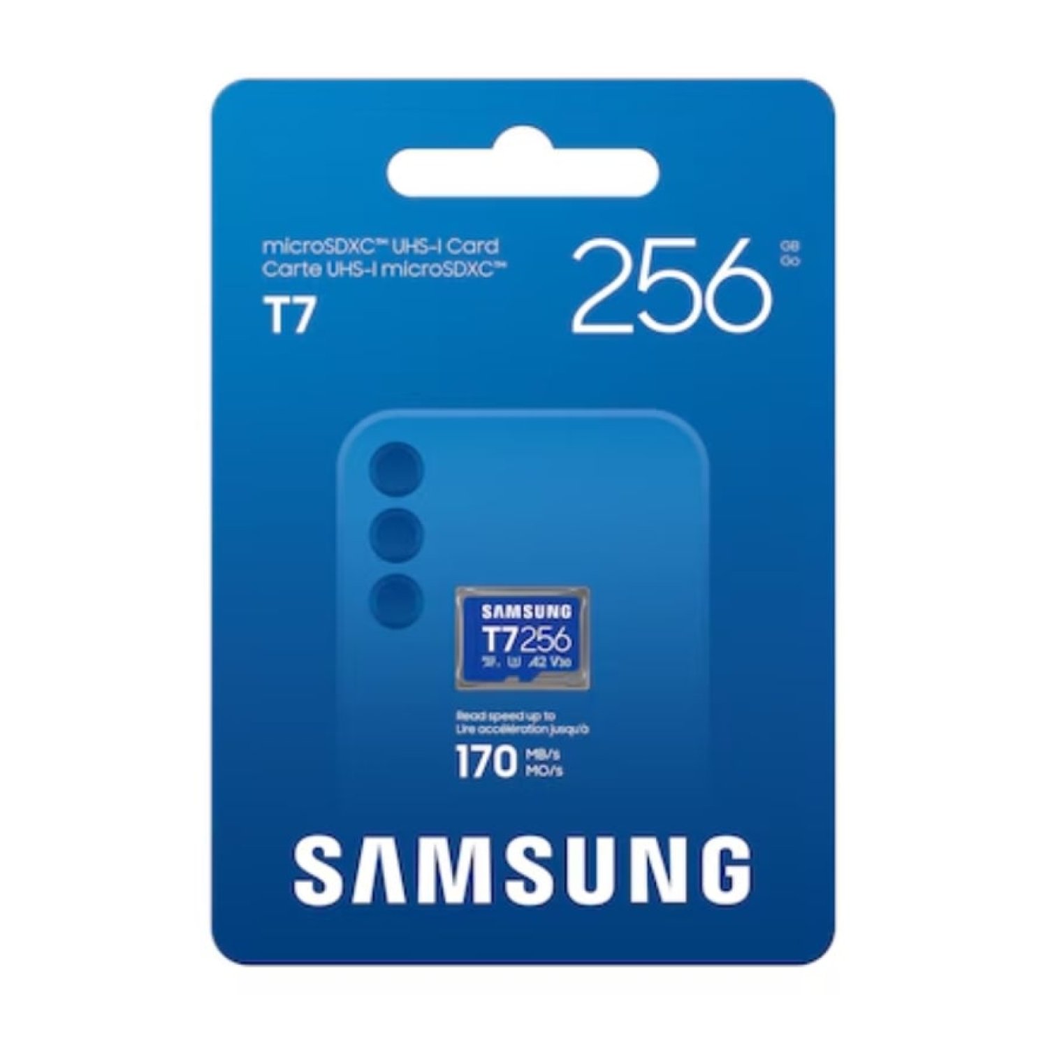 Tarjeta de Memoria Samsung P7 256GB microSD XC/ Clase 10/ 170MBs