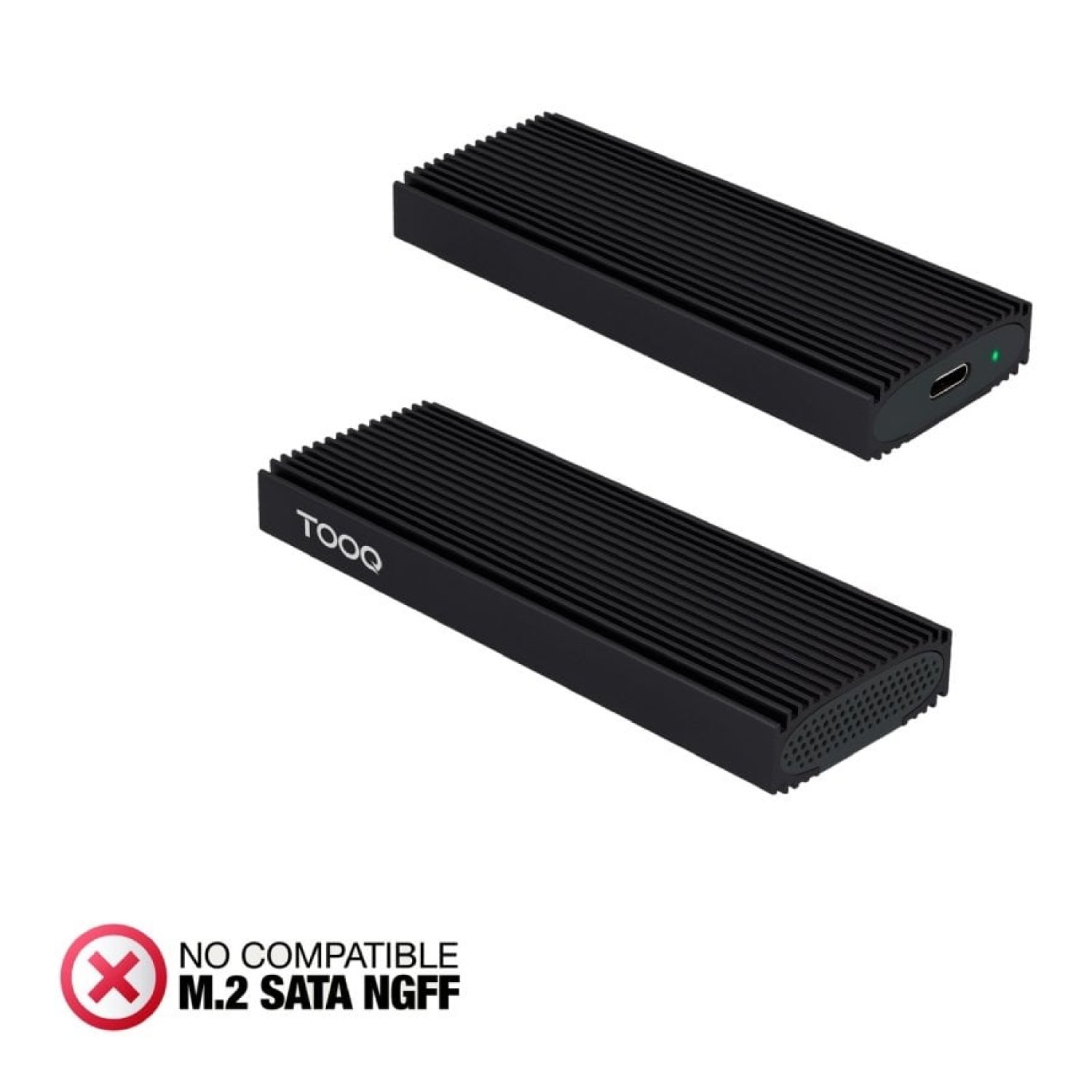 Caja Externa para Disco SSD M.2 NVMe TooQ TQE-2230B/ USB 3.1