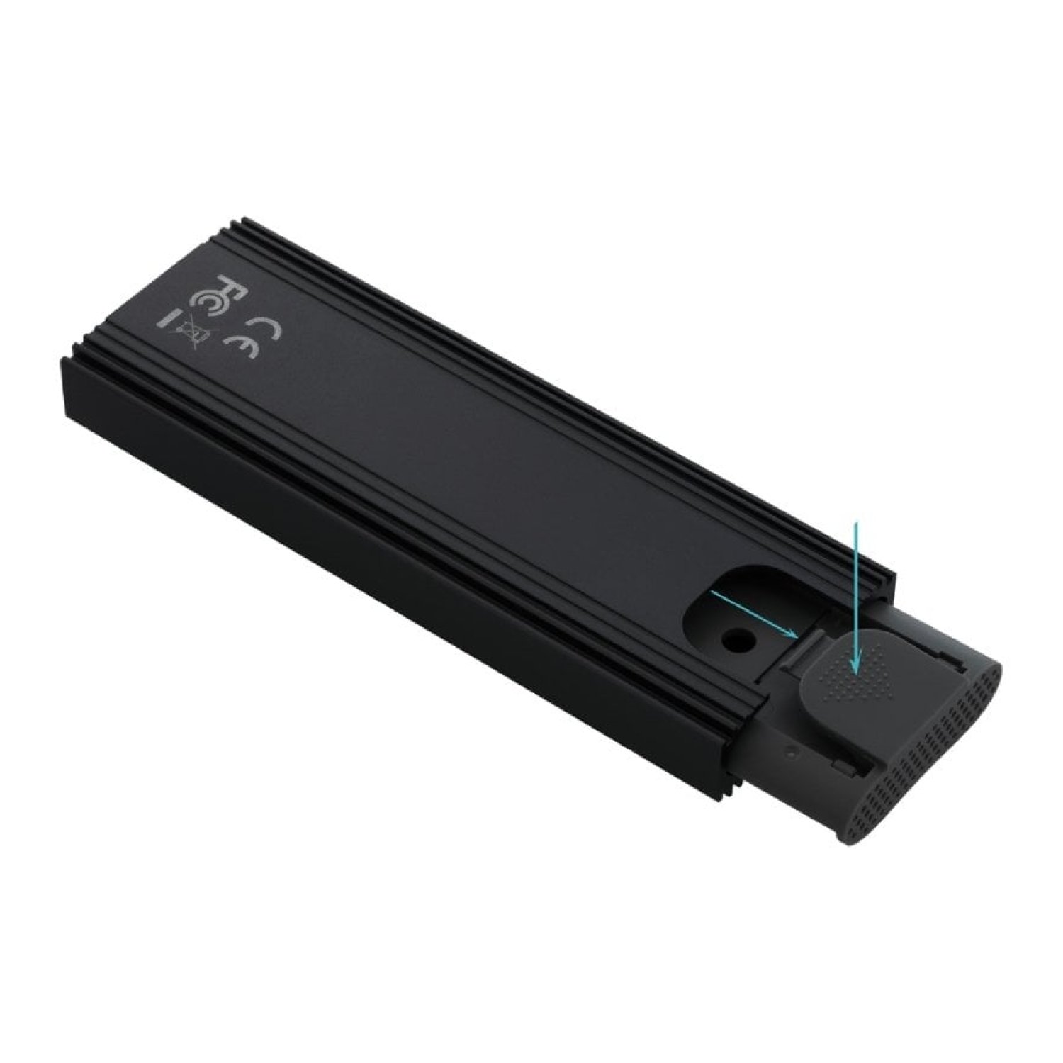 Caja Externa para Disco SSD M.2 NVMe TooQ TQE-2230B/ USB 3.1