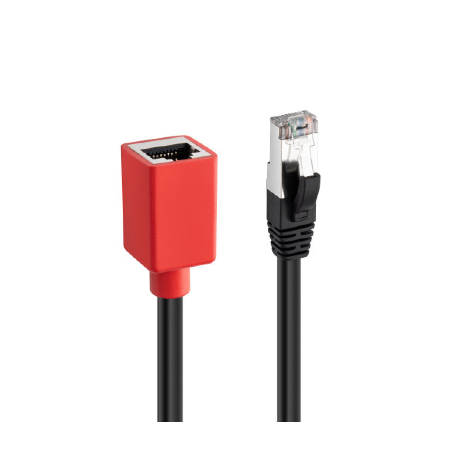 Lindy 60189 cable de red Negro, Rojo 0,2 m Cat6a