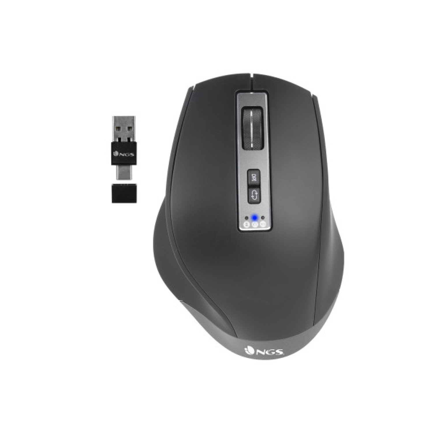 NGS BLUR-RB ratón Juego mano derecha Bluetooth + USB Type-A 3200 DPI
