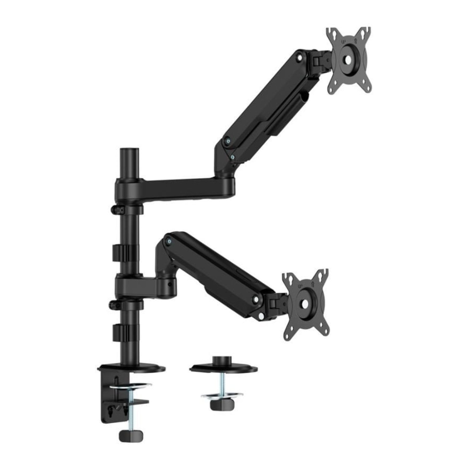 Soporte de Mesa con Contrapeso para 2 Monitores Aisens DT32TSR-453/ Giratorio/ Inclinable/ hasta 9kg