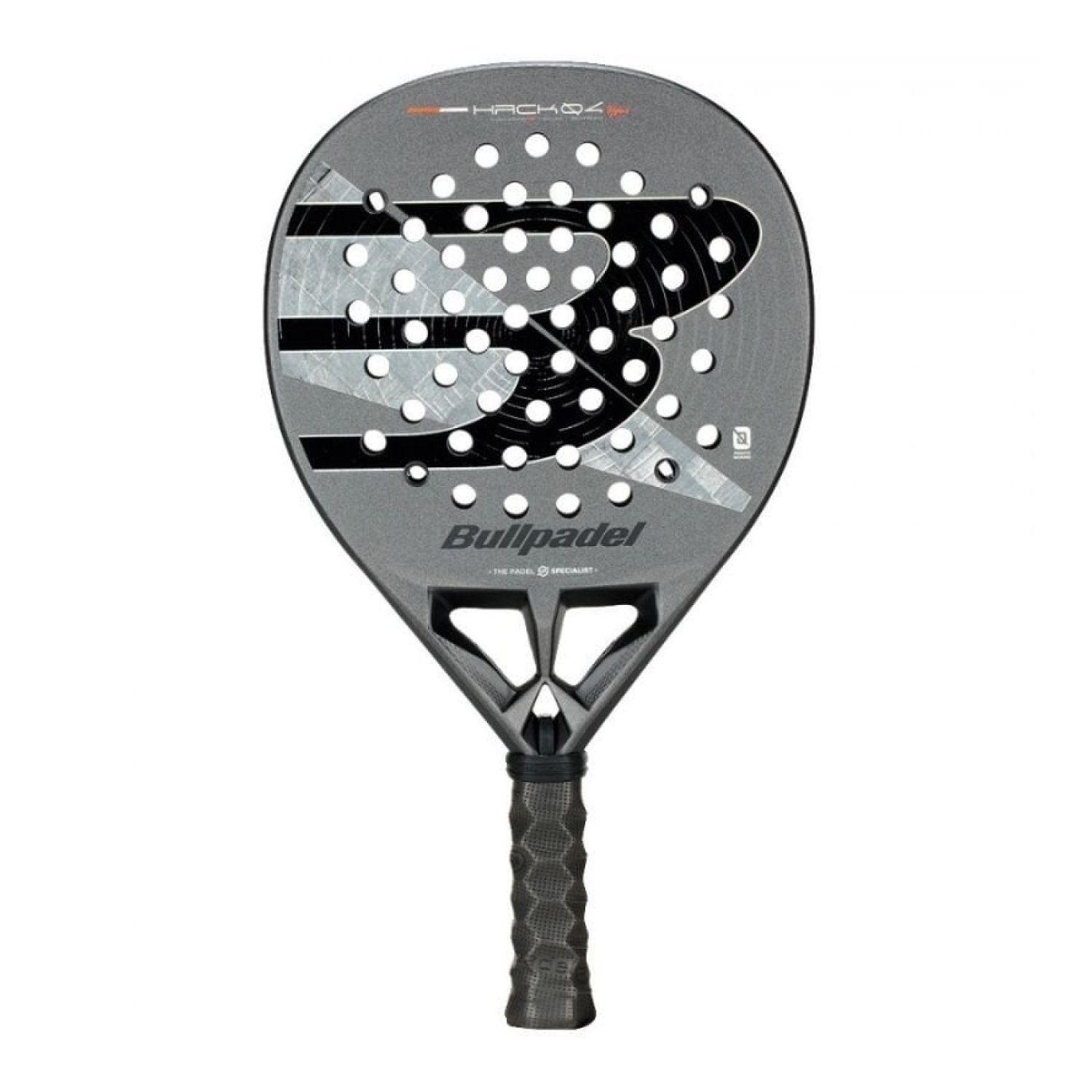 Pala de Pádel Bullpadel Hack 04 Hybrid 2026 (Paquito Navarro)/ Negra y Gris