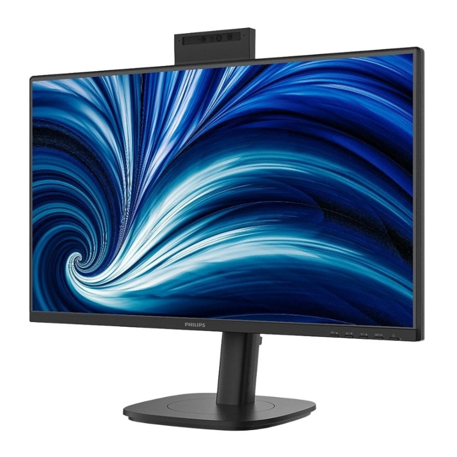 Monitor Profesional Philips 24B2N3200JH 23.8"/ Full HD/ Webcam/ Multimedia/ Regulable en altura/ Negro