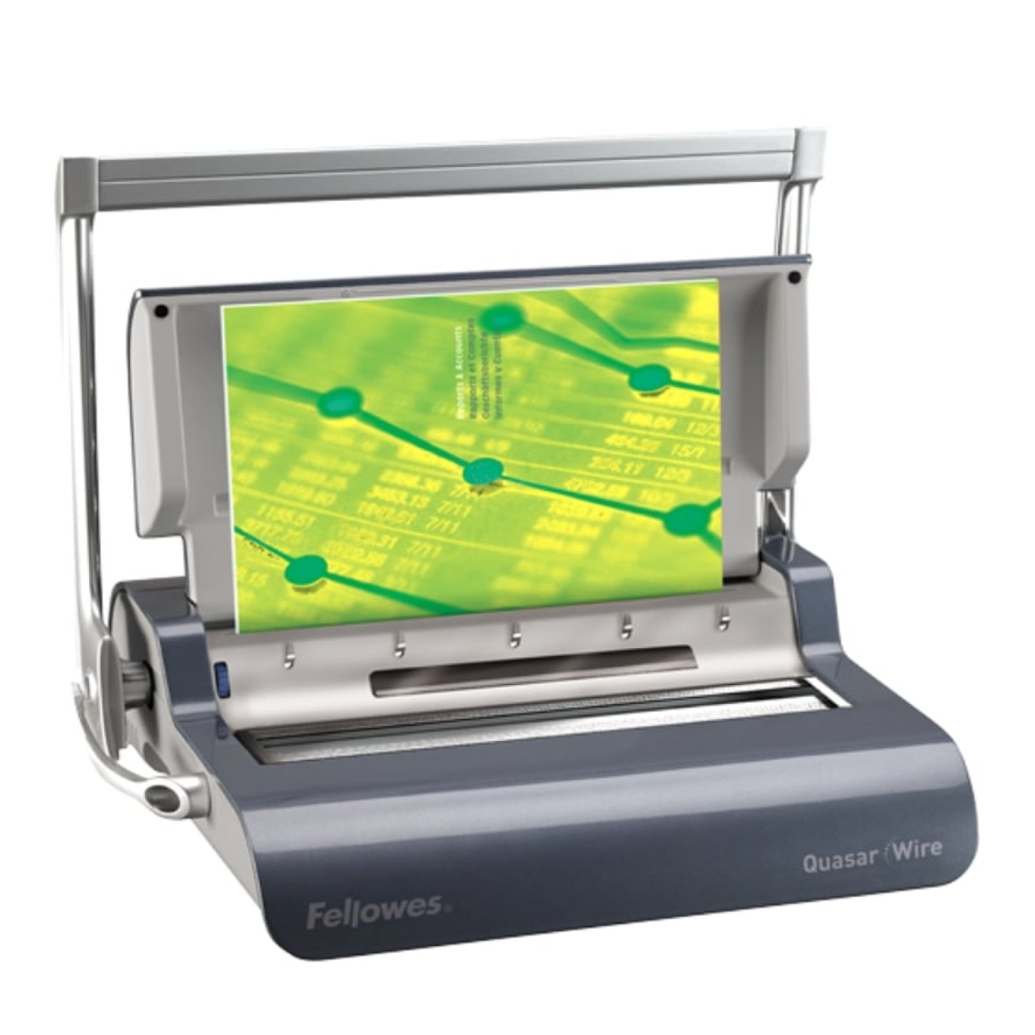 Encuadernadora de Canutillo Fellowes Quasar Wire/ Plata