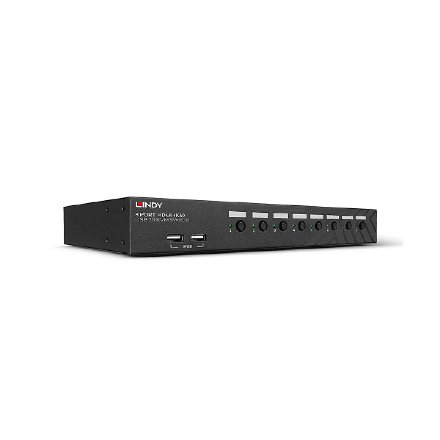 Lindy 39538 interruptor KVM Montaje en rack Negro