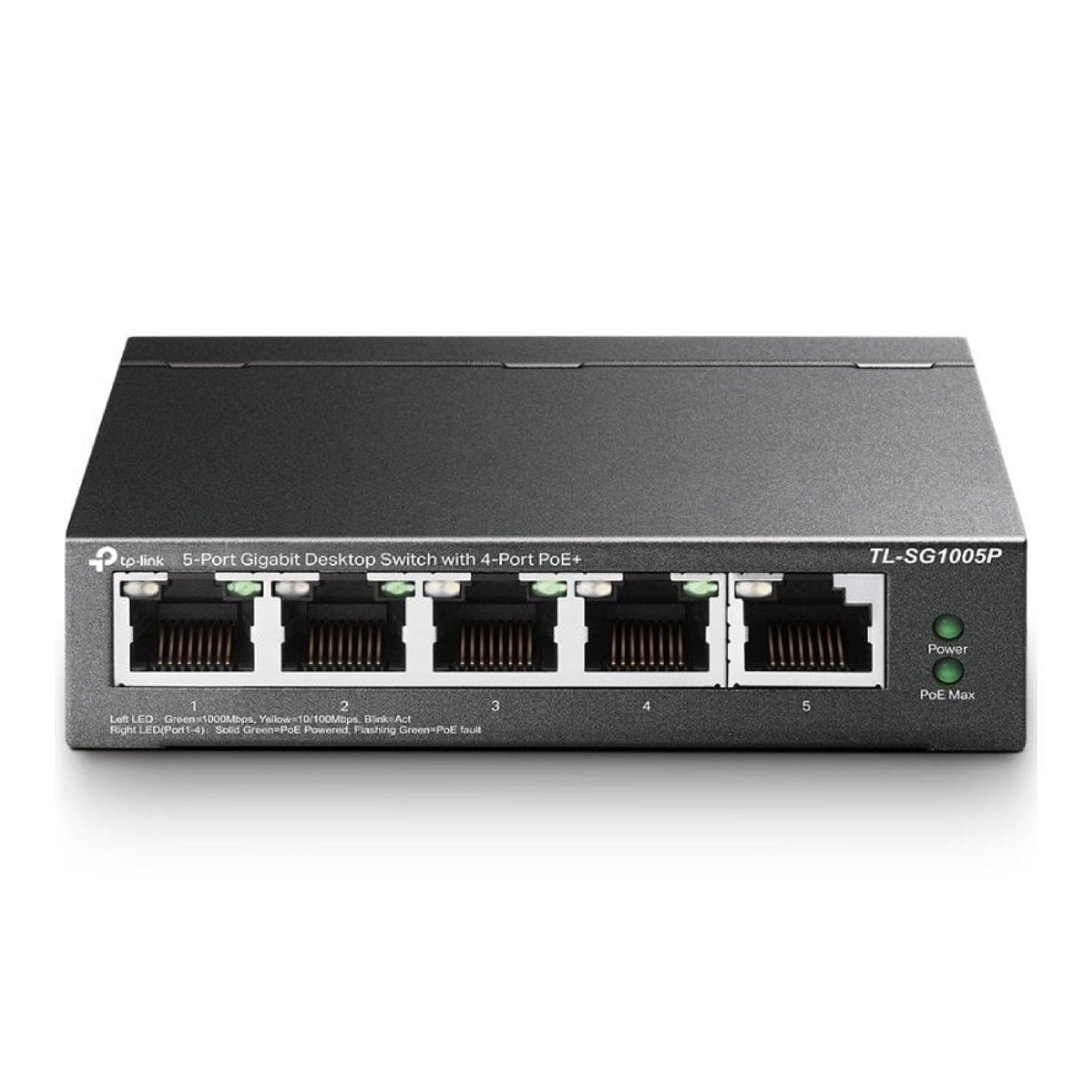Switch TP-Link TL-SG1005P V2 5 Puertos/ RJ-45 10/100/1000 PoE