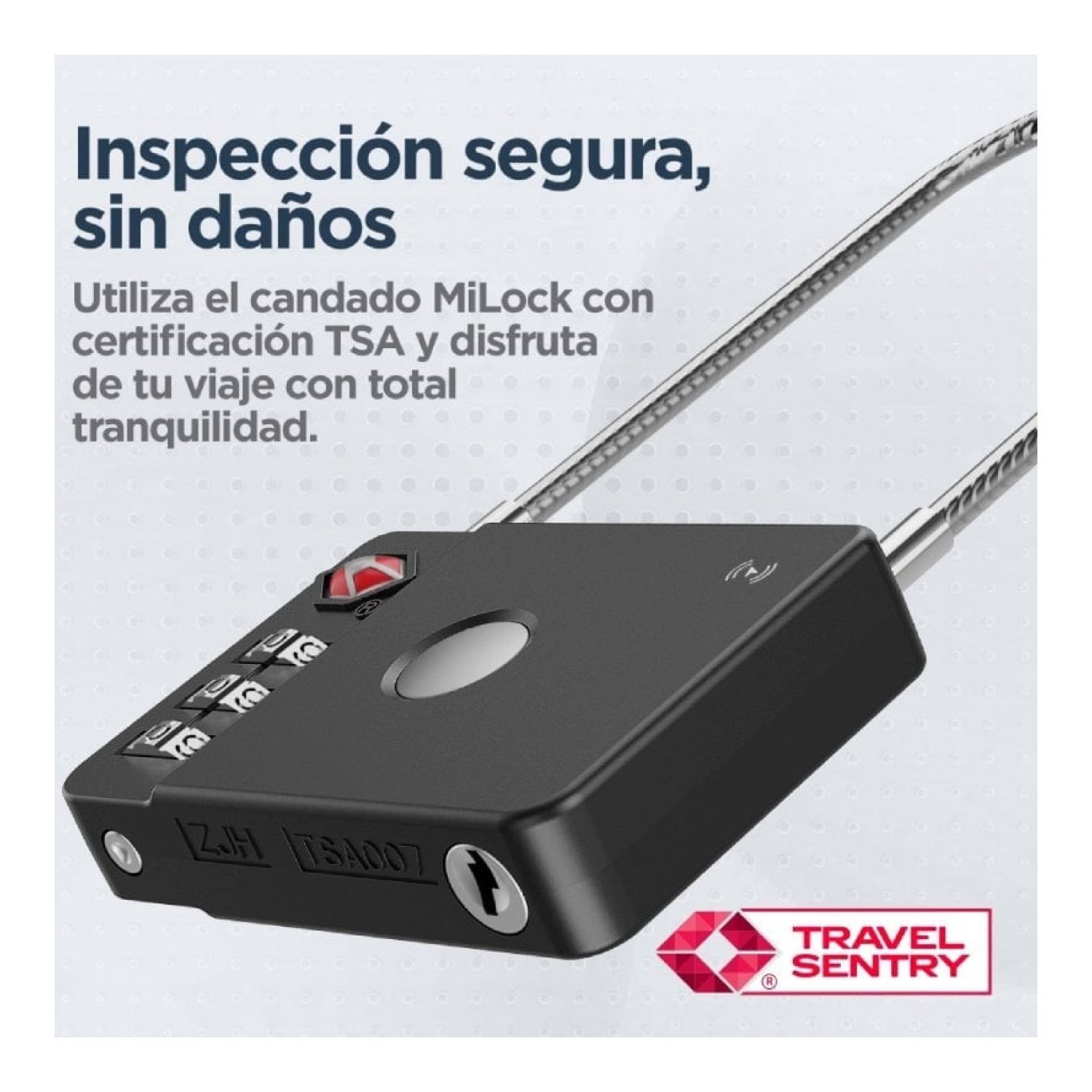 Candado Localizador Inteligente Muvit For Change MiLi MiLock Duo MCLOK0001/ Combinación de 3 Dígitos