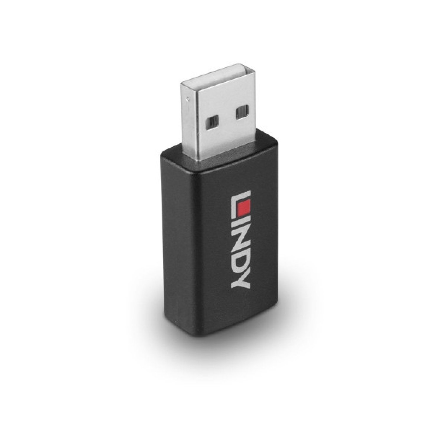 Lindy 71263 cambiador de género para cable USB Type A Negro
