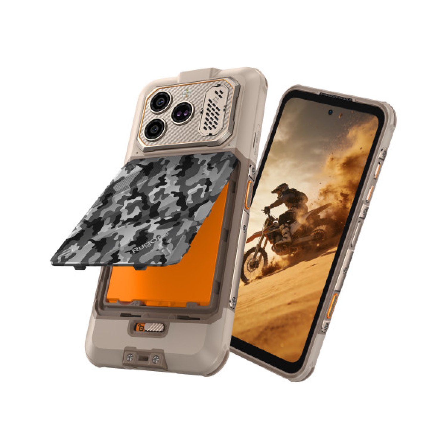RUGONE XEVER 8 SAND DUNE 256 GB ROM BY ULEFONE (8GB + 8GB DYNAMIC RAM)