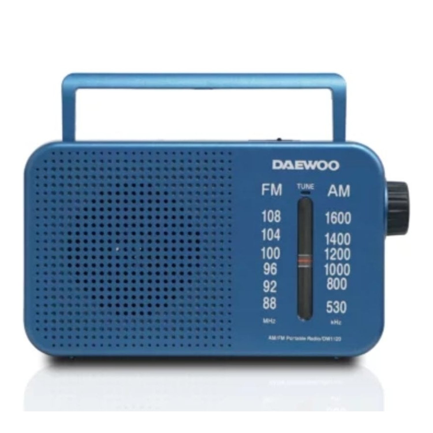 Radio Portátil Daewoo DW1120/ con Cable/ a Pilas/ Azul