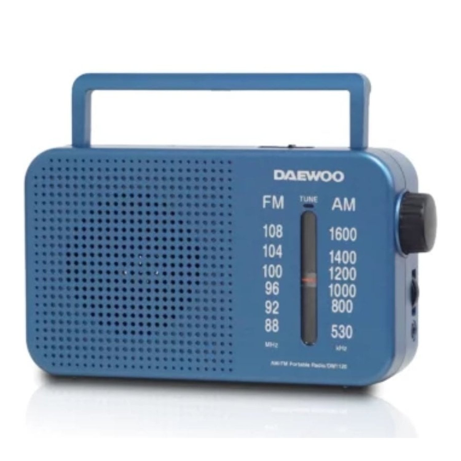 Radio Portátil Daewoo DW1120/ con Cable/ a Pilas/ Azul