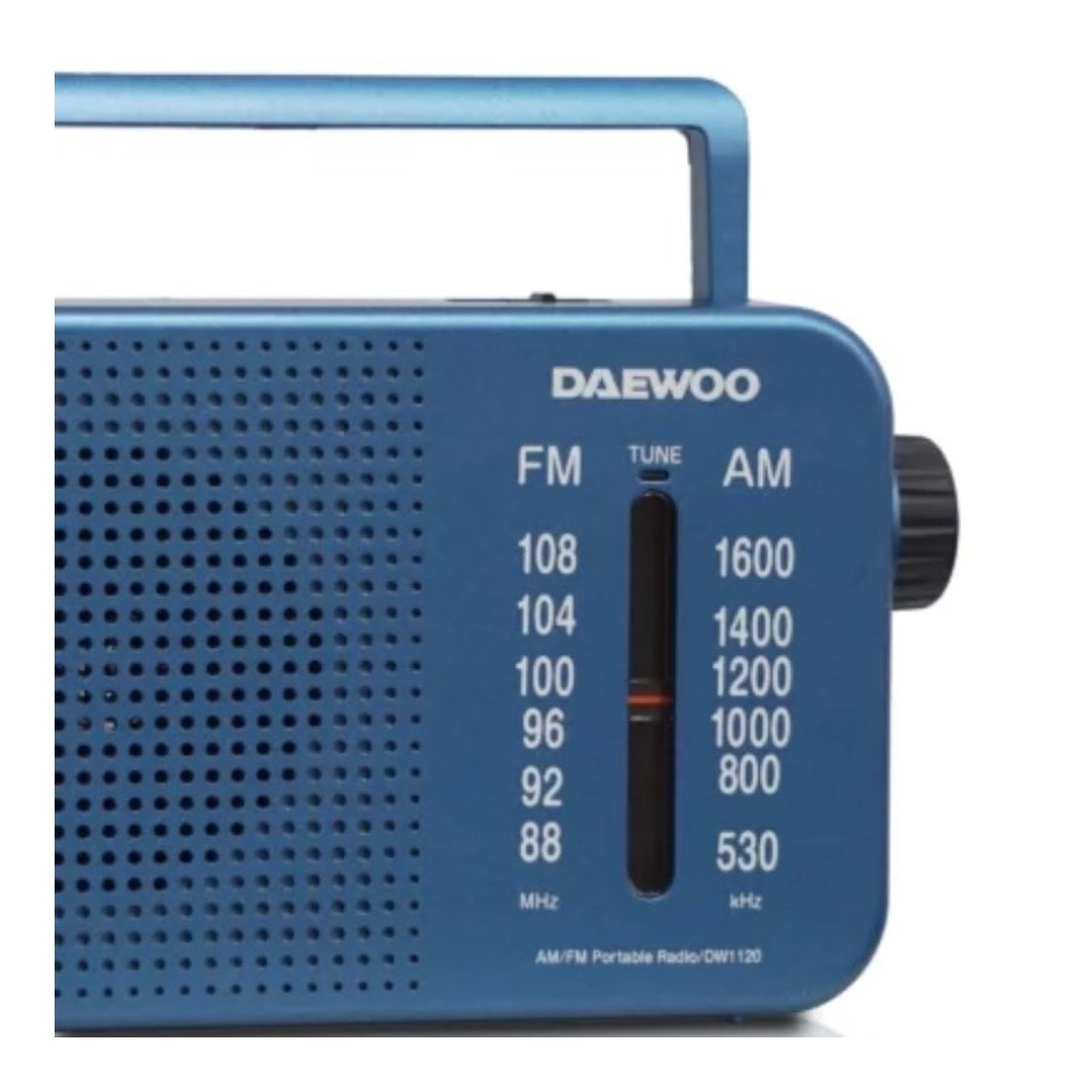 Radio Portátil Daewoo DW1120/ con Cable/ a Pilas/ Azul