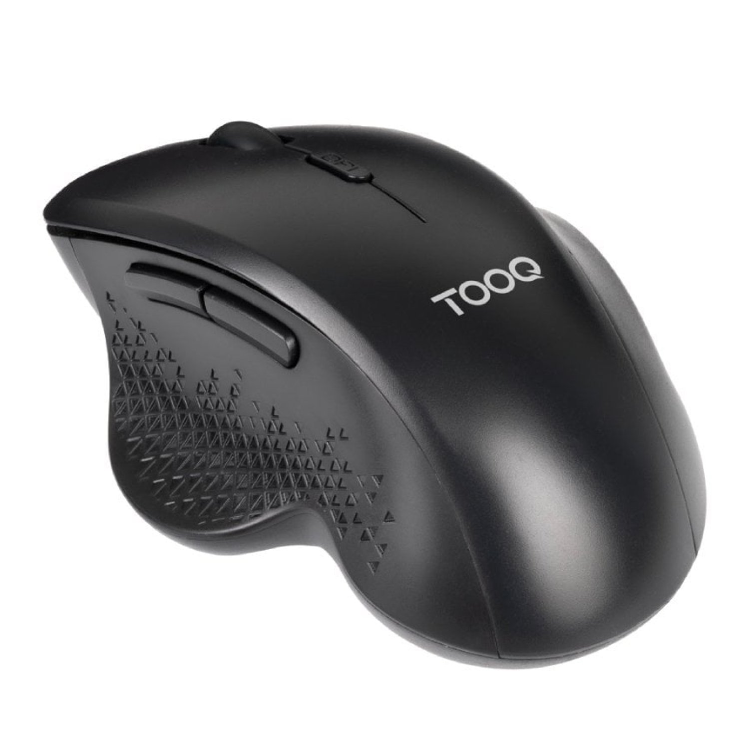Ratón Ergonómico Inalámbrico TooQ TQMWG-1105-B/ Hasta 1600 DPI