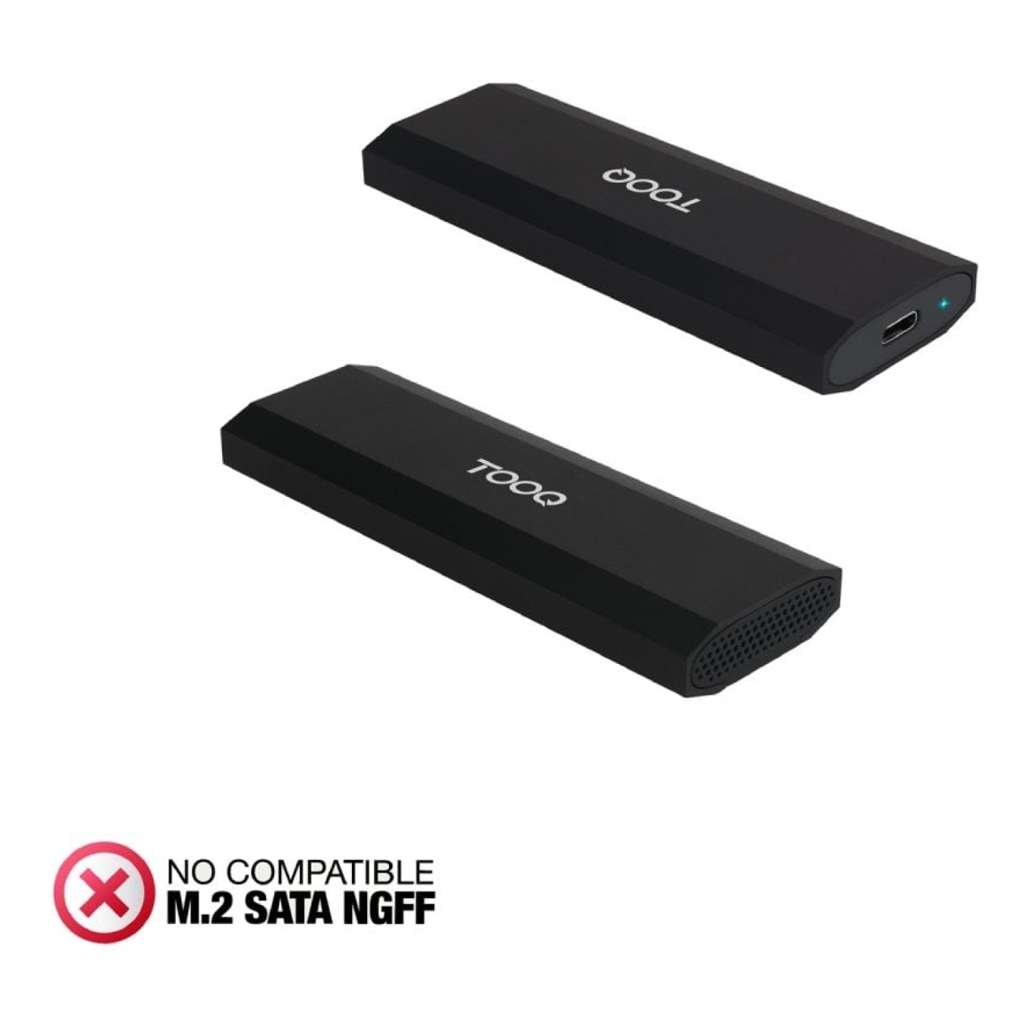 Caja Externa para Disco SSD M.2 NVMe TooQ TQE-2231B/ USB 3.1