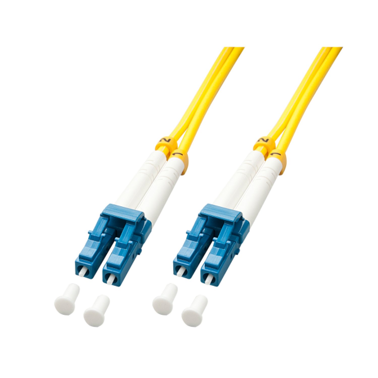 Lindy 47451 Cable de fibra óptica e InfiniBand 2 m LC Amarillo