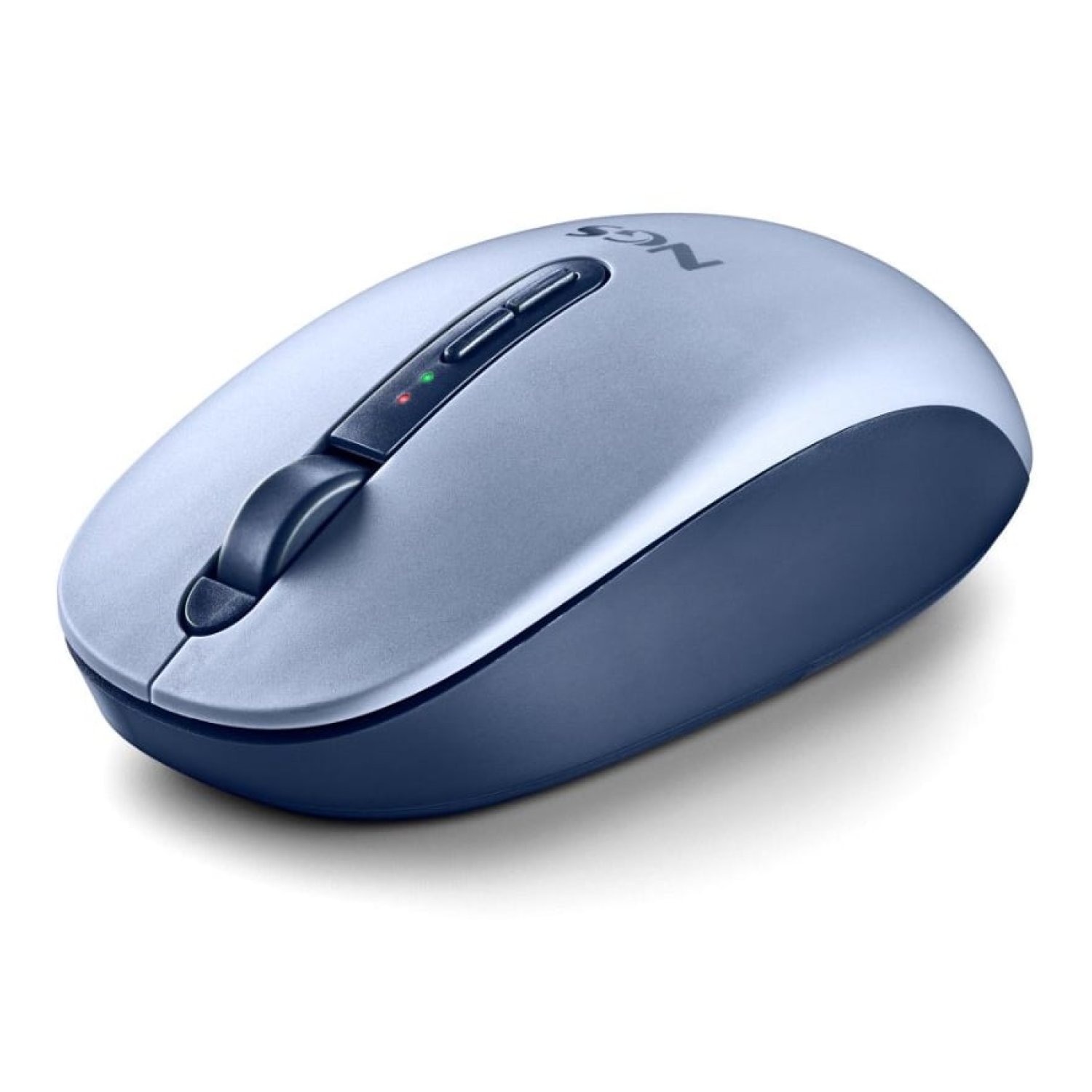 Ratón Ergonómico Inalámbrico NGS Fog Dual FOGDUALBLUE Silencioso/ Hasta 1600 DPI/ Azul