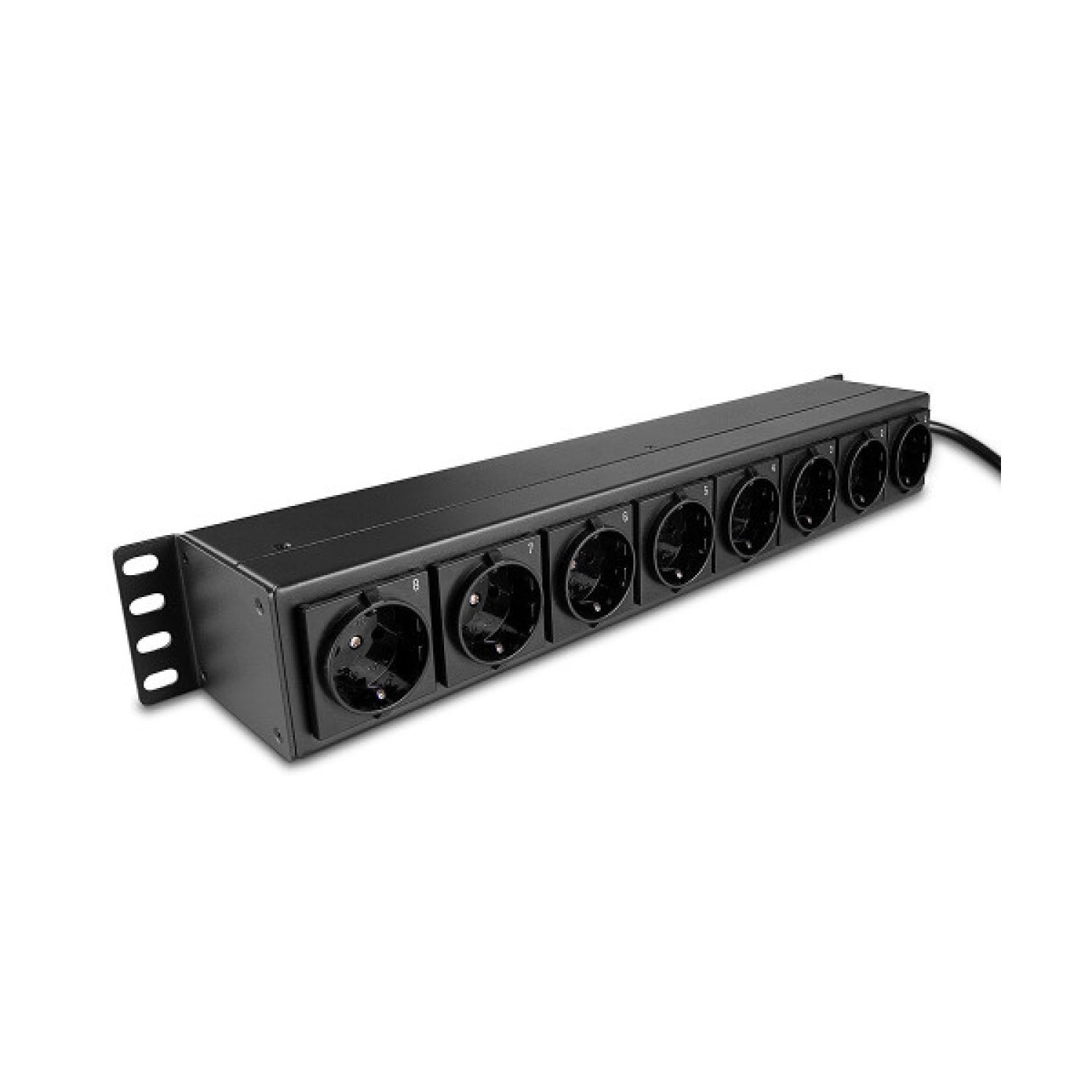 Lindy 73025 unidad de distribución de energía (PDU) 8 salidas AC 1.5U Negro