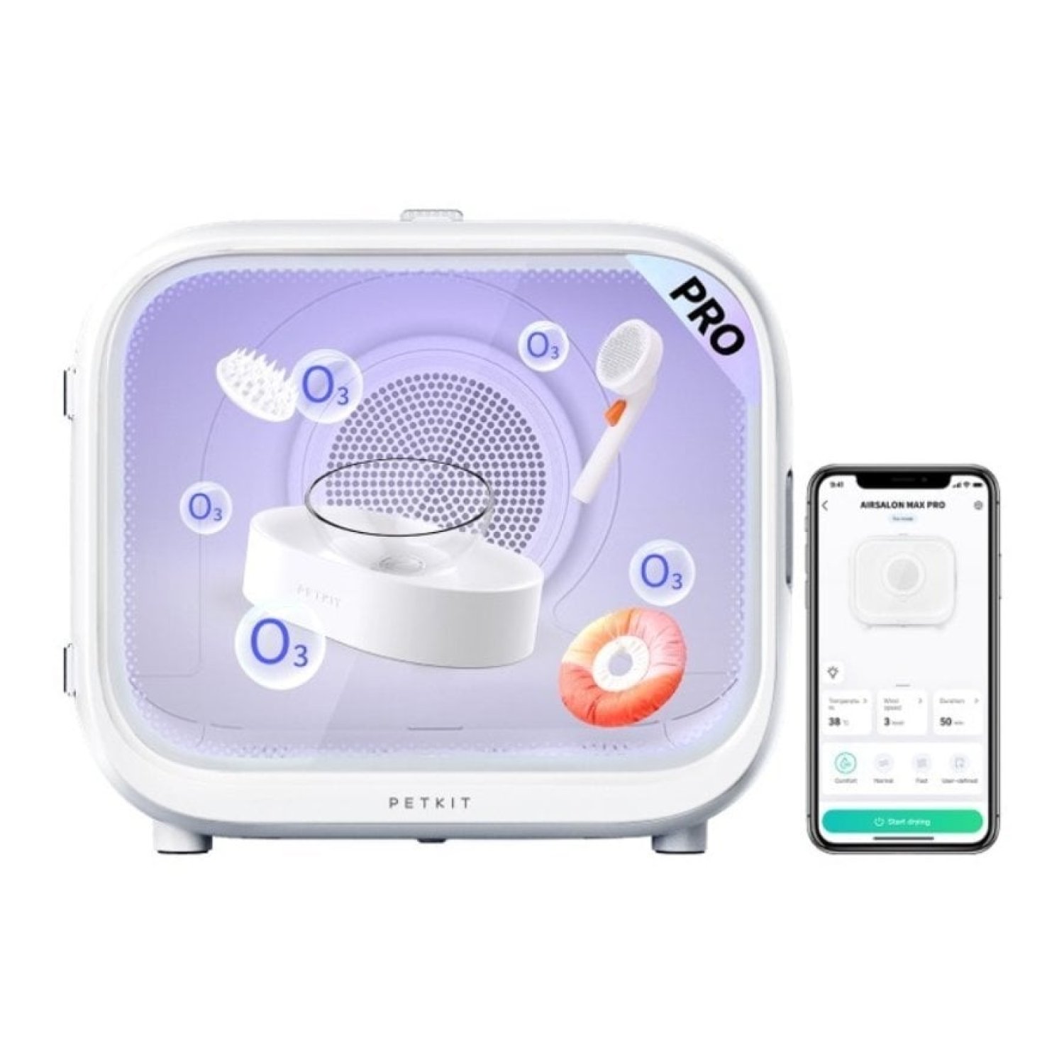 Cabina de Secado Automático para Mascotas PetKit Airsalon Max Pro/ 60L/ Control desde APP