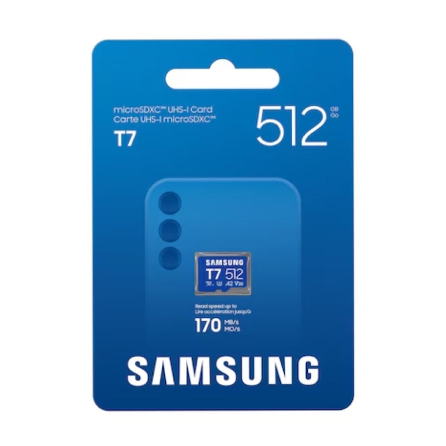 Tarjeta de Memoria Samsung P7 512GB microSD XC/ Clase 10/ 170MBs