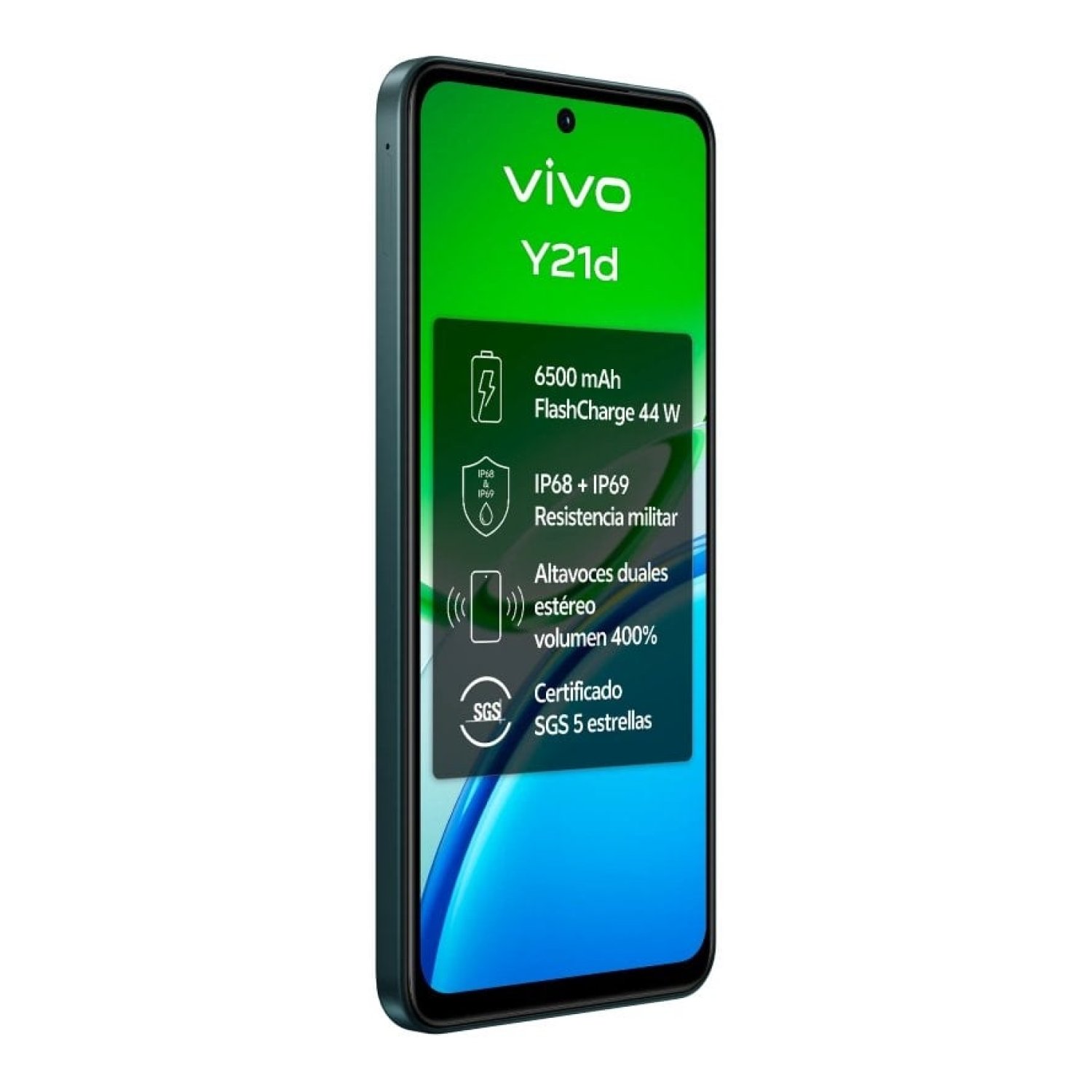 Smartphone Vivo Y21d 4GB/ 128GB/ 6.68"/ Verde
