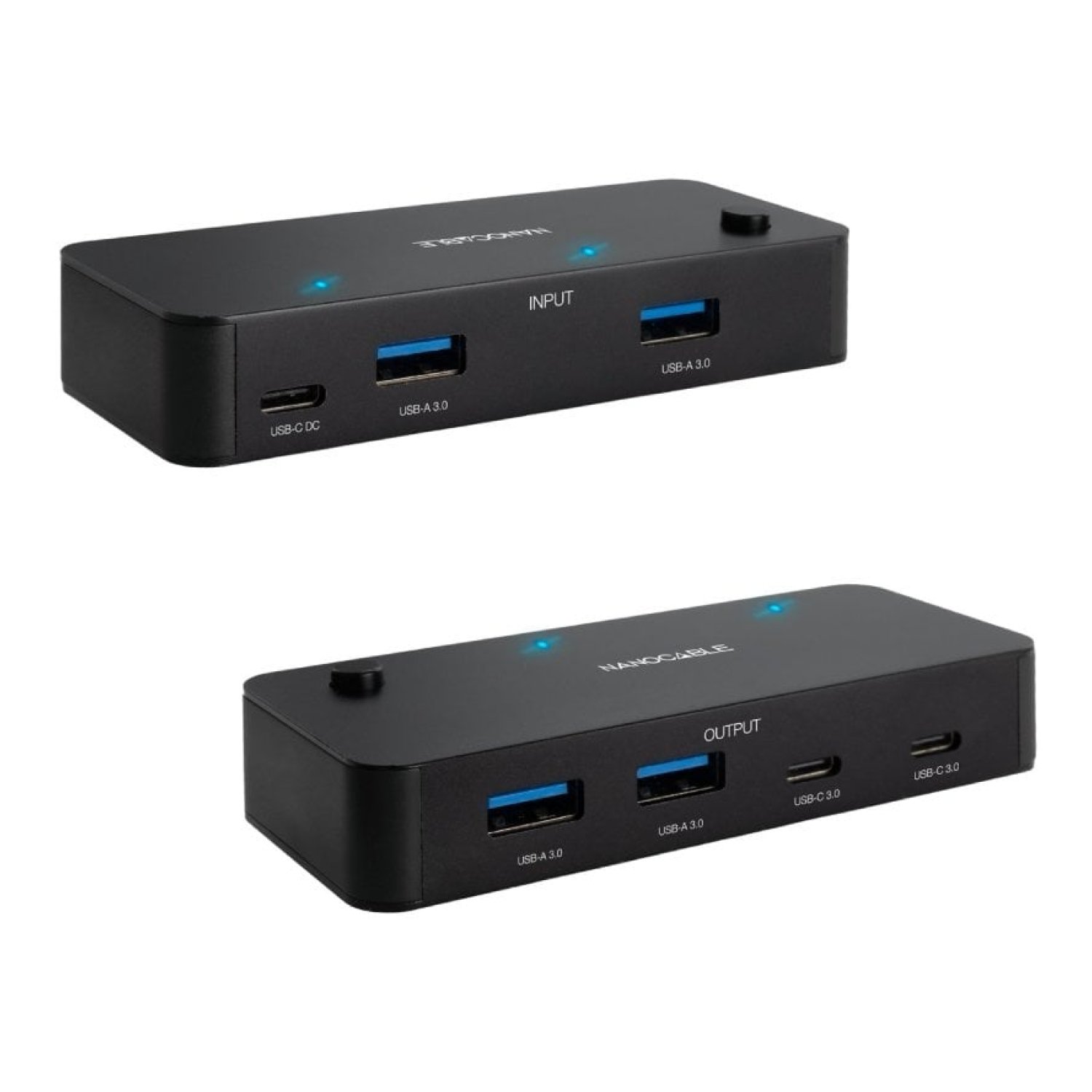 Switch Conmutador USB Nanocable 10.12.0011/ 2x USB/ 2x USB Tipo-C