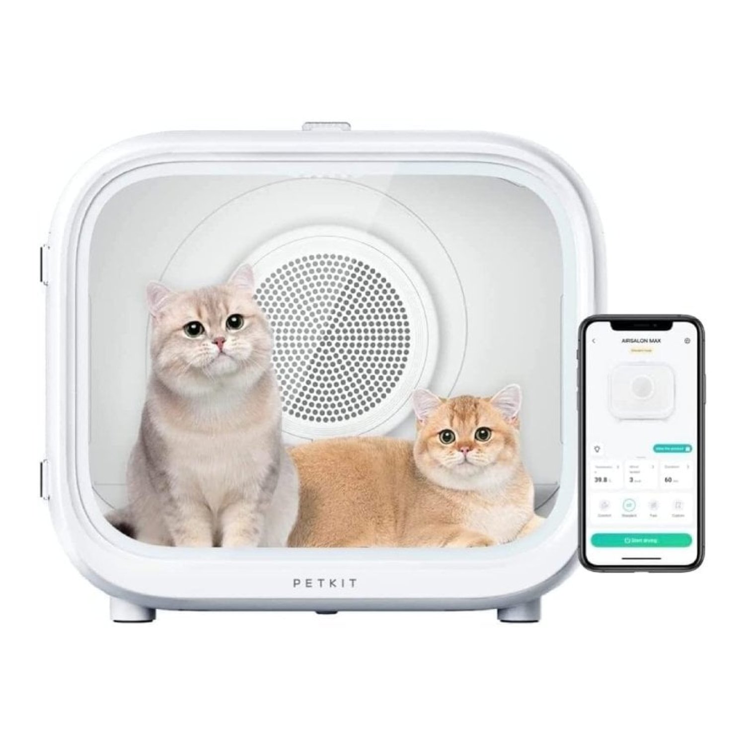 Cabina de secado Automático para Mascotas PetKit Airsalon Max/ 60L/ Control desde APP