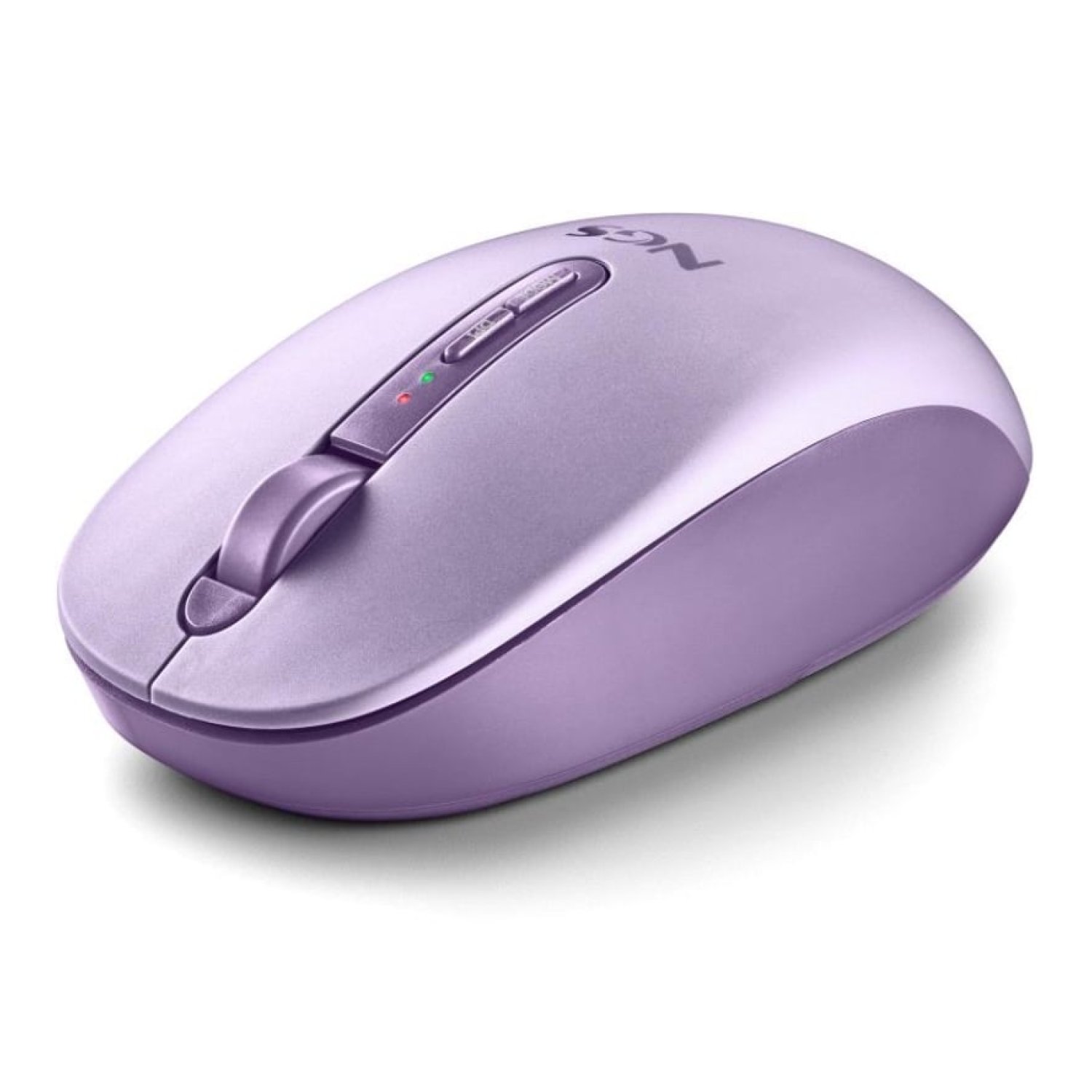 Ratón Ergonómico Inalámbrico NGS Fog Dual FOGDUALPURPLE Silencioso/ Hasta 1600 DPI/ Púrpura