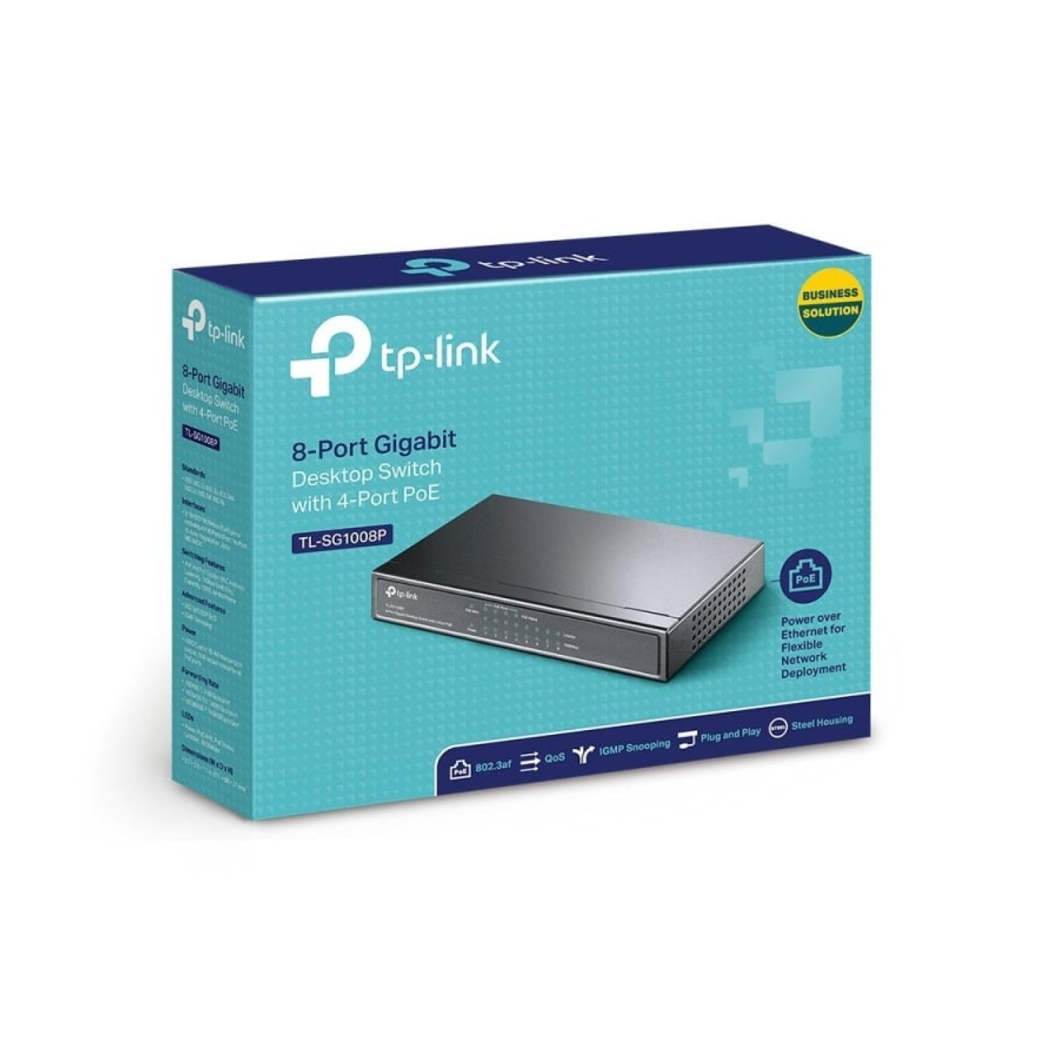 Switch TP-Link TL-SG1008P 8 Puertos/ RJ-45 10/100/1000 PoE