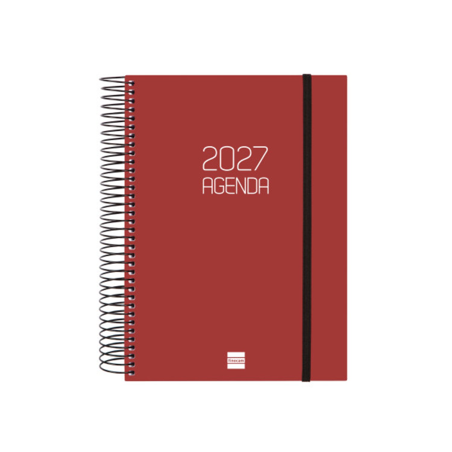 AGENDA 2027 BASIC OPAQUE E10 155X212MM DIA PAGINA BURDEOS FINOCAM 742917427