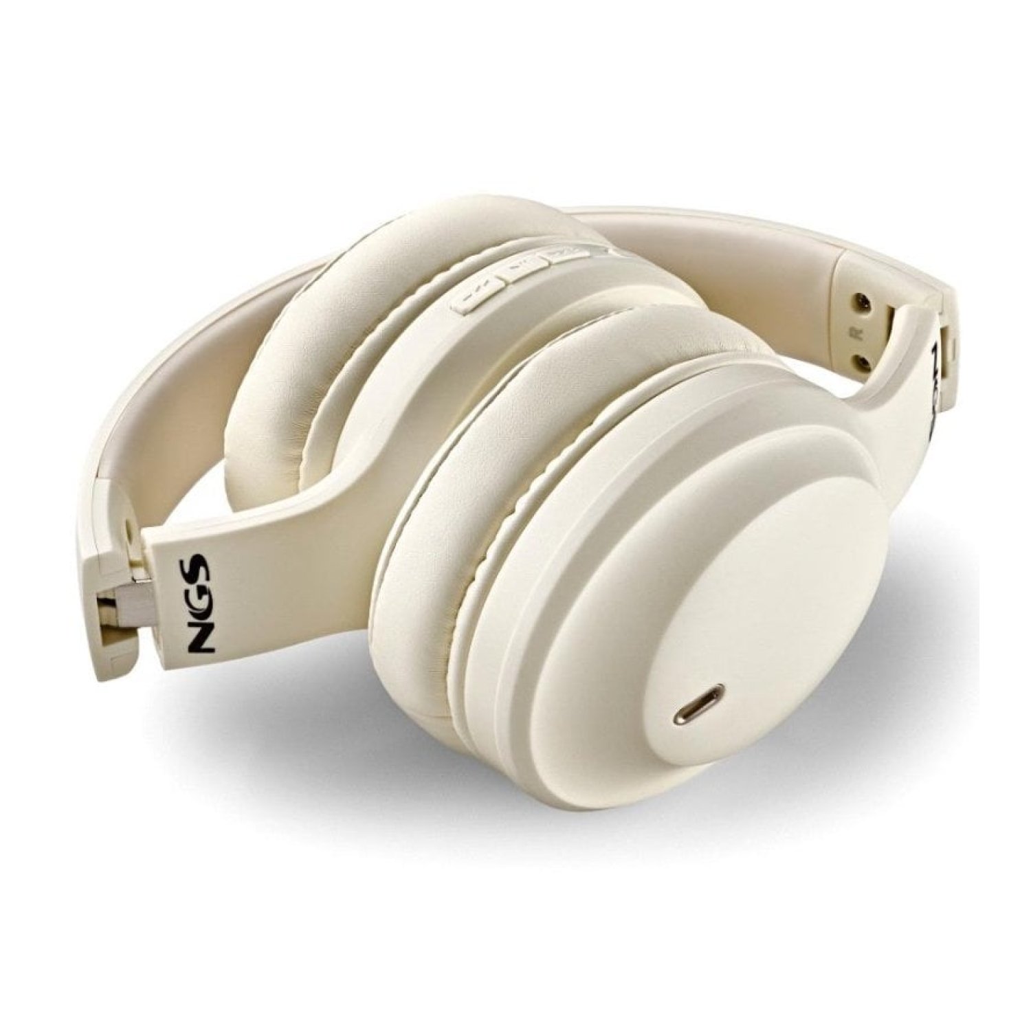 Auriculares Inalámbricos NGS Artica Glacier/ con Micrófono/ Bluetooth/ Beiges