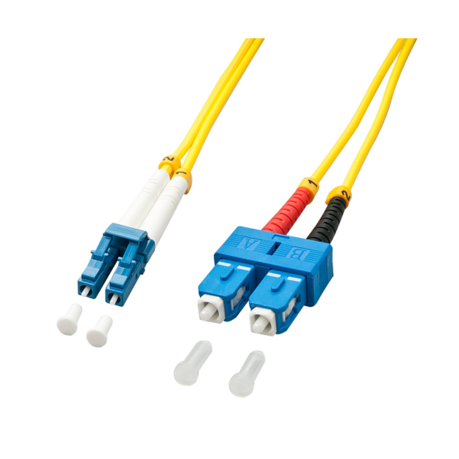 Lindy 47473 Cable de fibra óptica e InfiniBand 5 m LC ST Amarillo