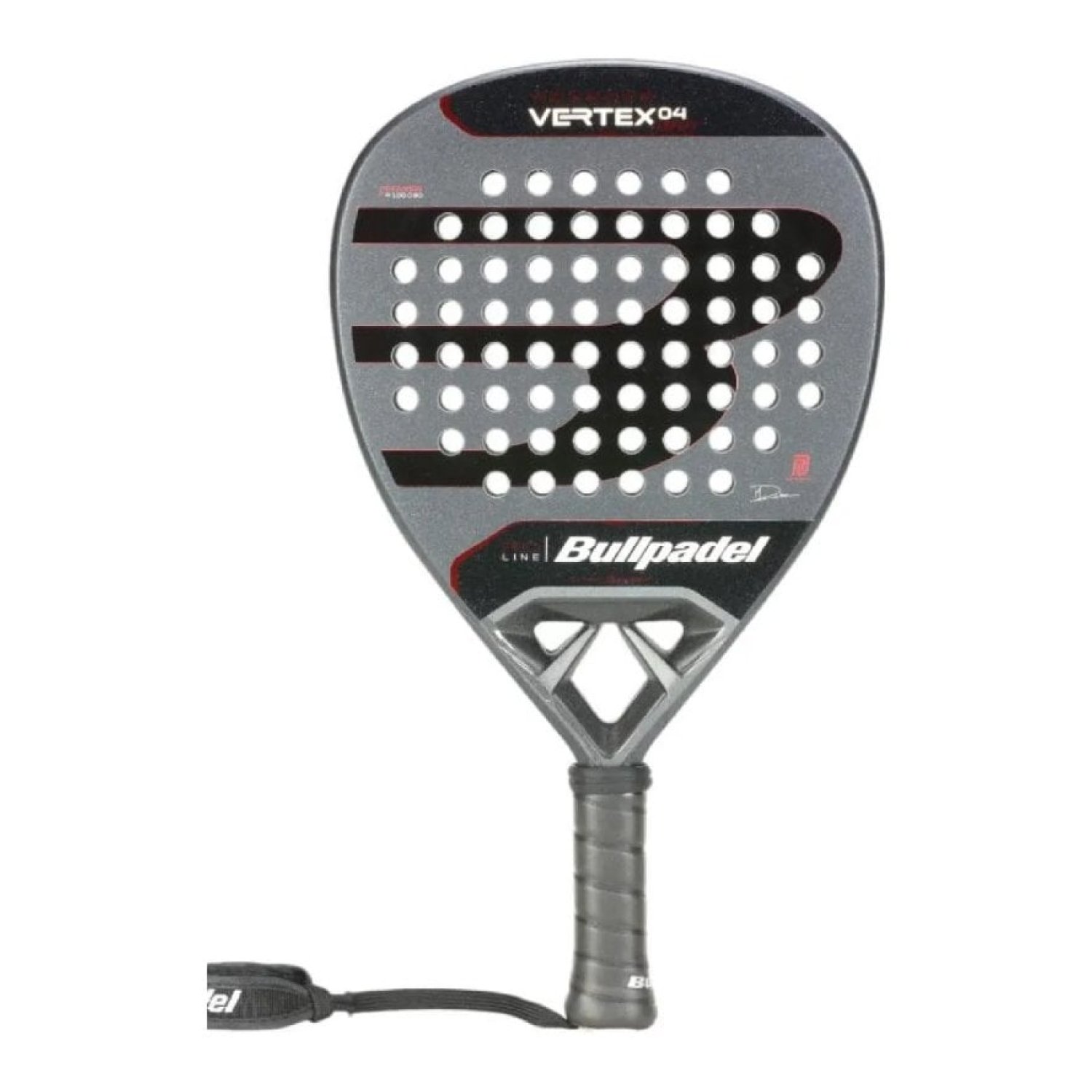 Pala de Pádel Bullpadel Vertex Comfort 04 Pro Line 2025 (Di Nenno)/ Gris