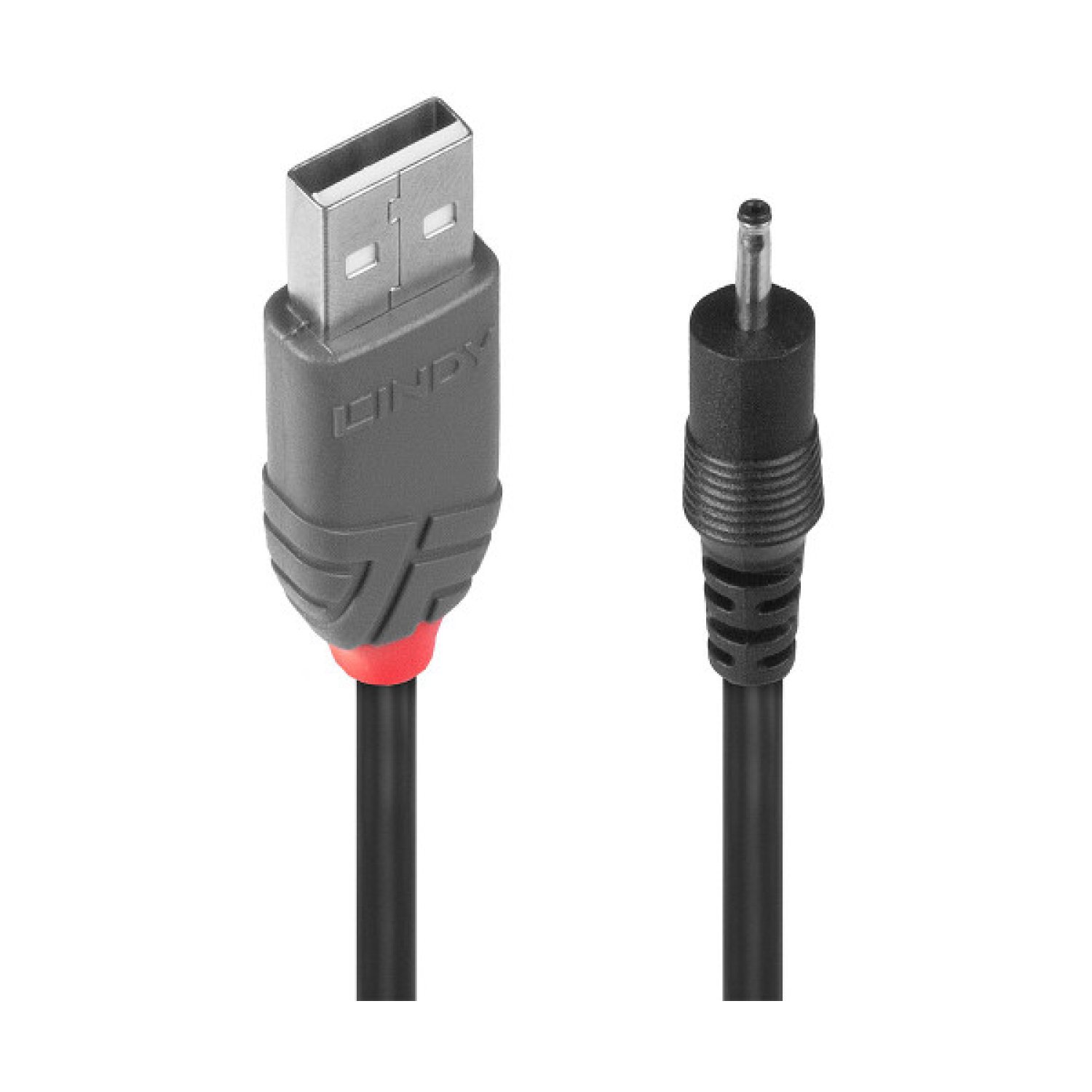 Lindy 70265 cable de transmisión Negro 1,5 m USB A EIAJ-01 (2.5 mm, 0.7 mm)