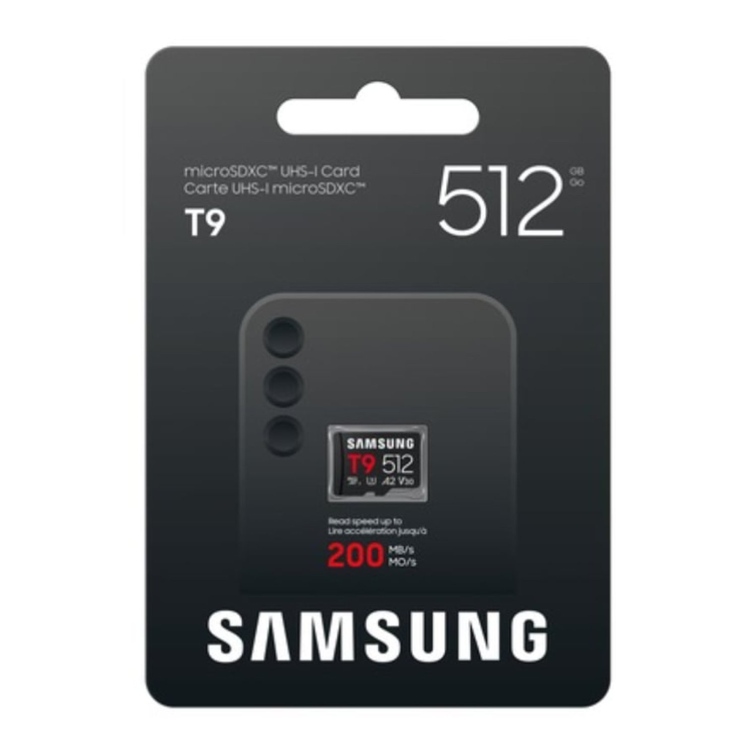 Tarjeta de Memoria Samsung P9 512GB microSD XC/ Clase 10/ 200MBs