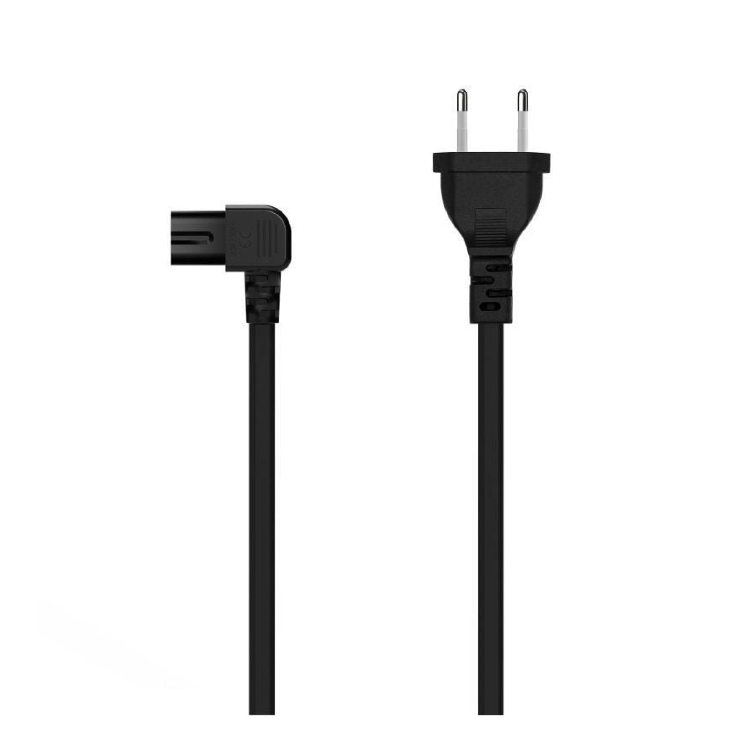 Cable Alimentación Forma 8 Aisens A132-0599/ CEE7/16 Macho - C7 Hembra/ Hasta 1500W/ 3m/ Negro