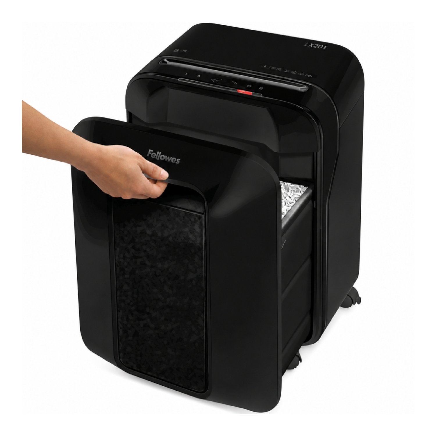 Destructora Fellowes LX201/ Corte en Partículas de 2 x 12mm/ Negra