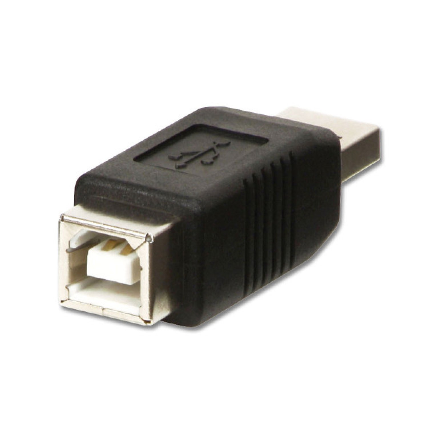 Lindy 71231 cambiador de género para cable USB A USB B Negro