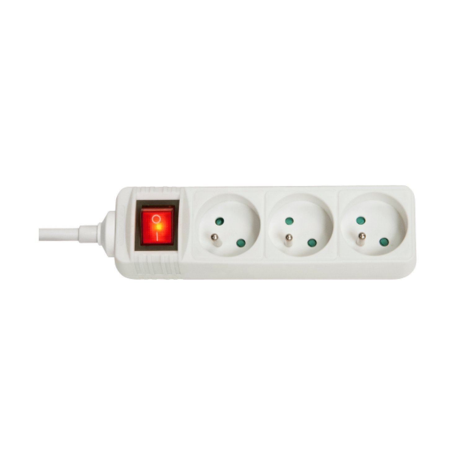 Lindy 73124 base múltiple 3 salidas AC Interior Blanco