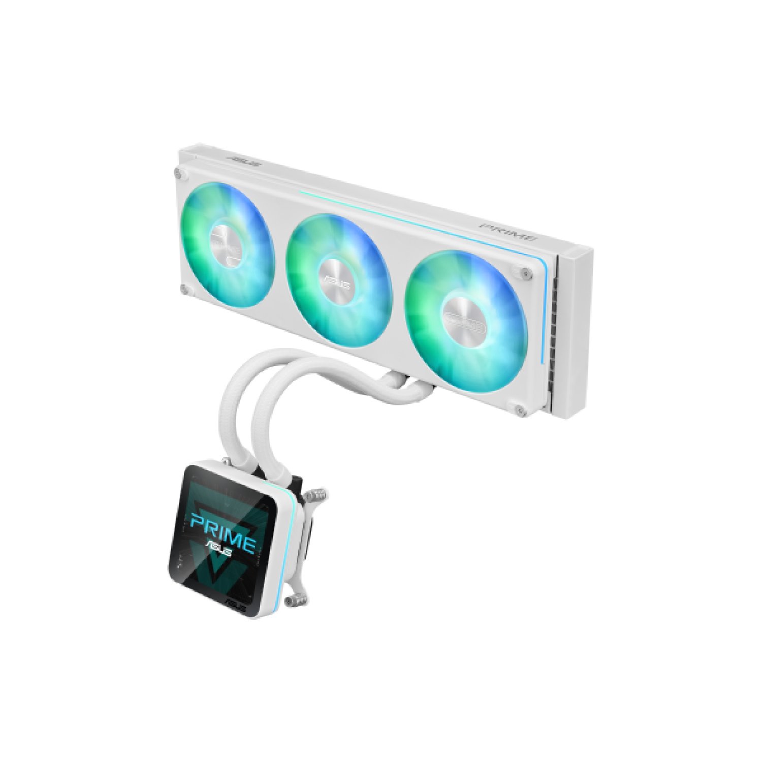 ASUS PRIME SLC II 360 ARGB LCD WHT Procesador Sistema de refrigeración líquida todo en uno 12 cm Blanco 1 pieza(s)