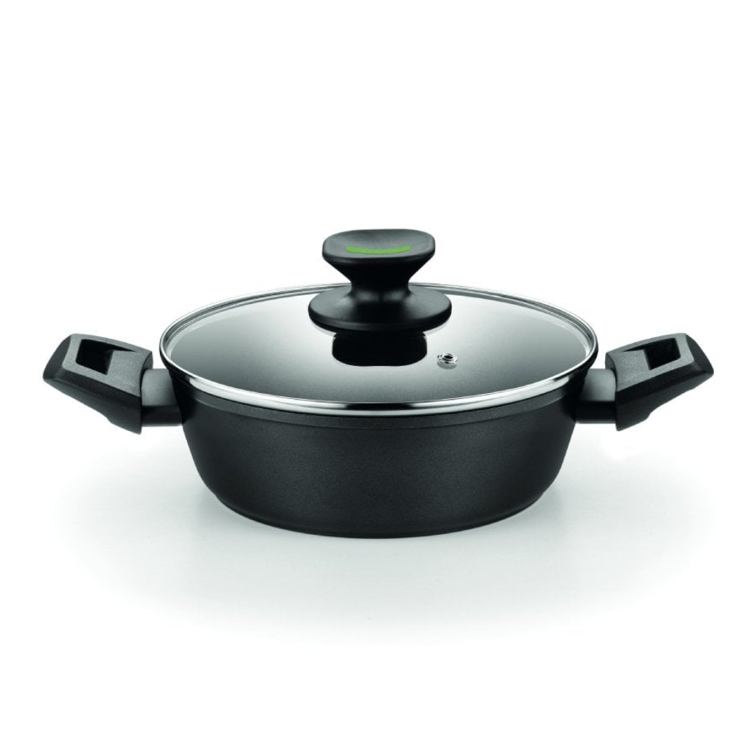 Cacerola Baja Monix Green M480528/ Ø28cm/ Aluminio forjado/ Apta para Inducción