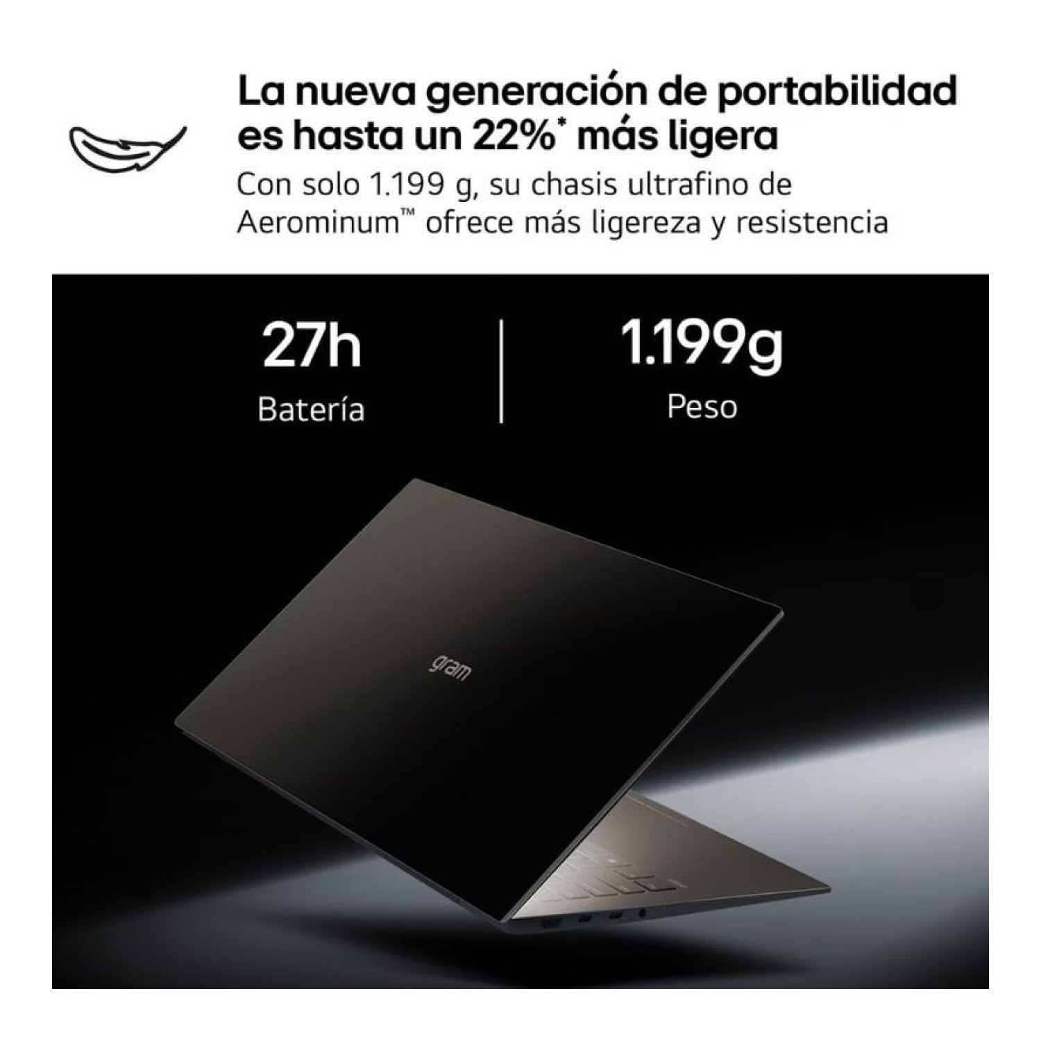PortÃ¡til LG Gram Pro 16ZD90U-G.AX85BN Intel Core Ultra 7-355/ 32GB/ 512GB SSD/ 16"/ Sin Sistema Operativo
