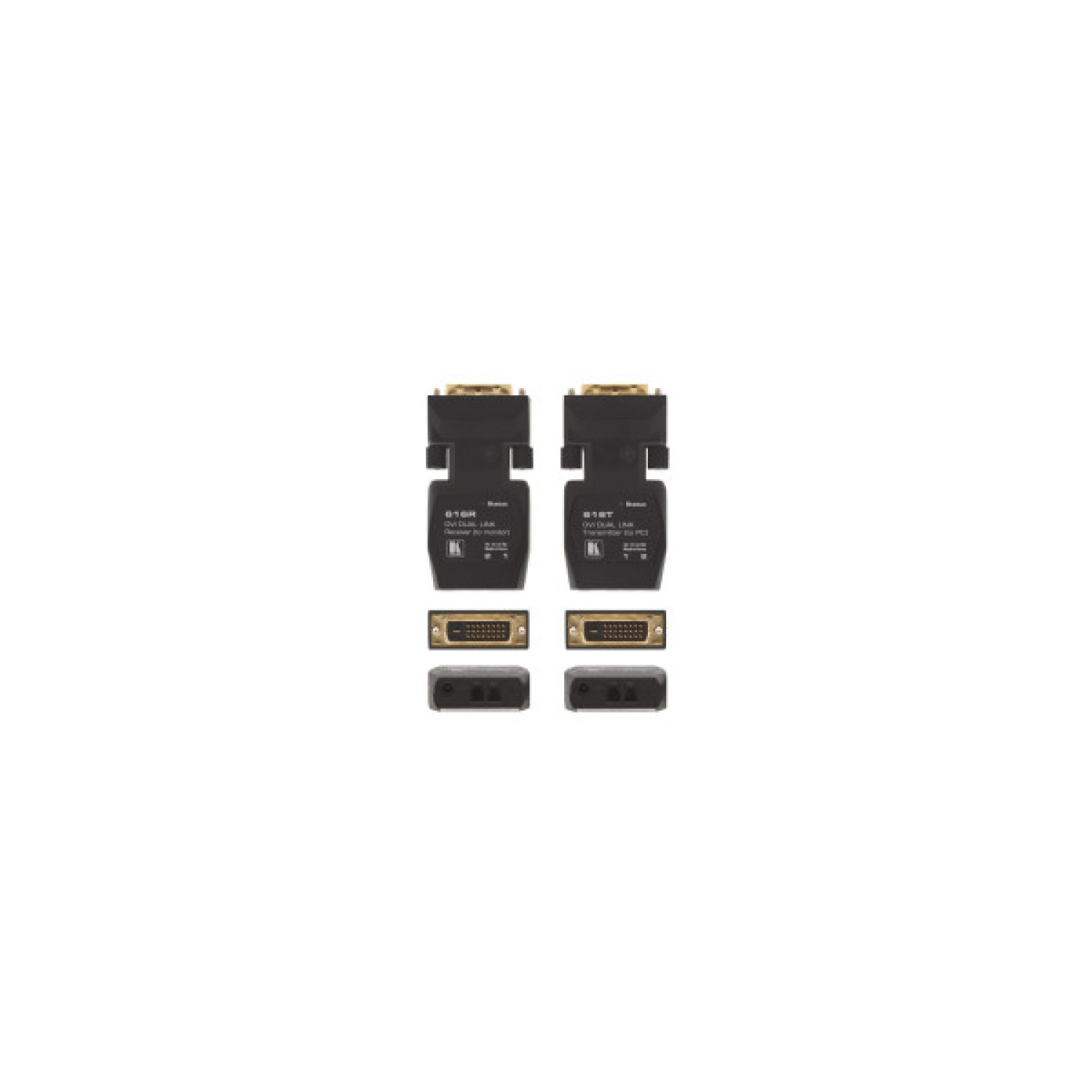 Kramer Electronics 616R/T(SET)/EU Transmisor y receptor de señales AV Negro