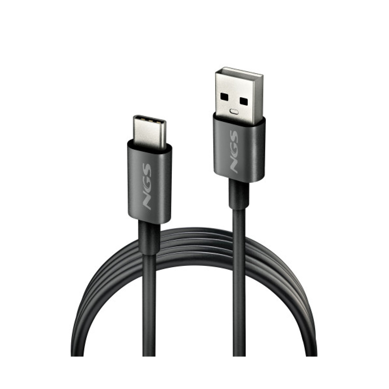 NGS ZYRO-AC cable USB USB 2.0 1 m USB A USB C 0,48 Gbit/s Negro