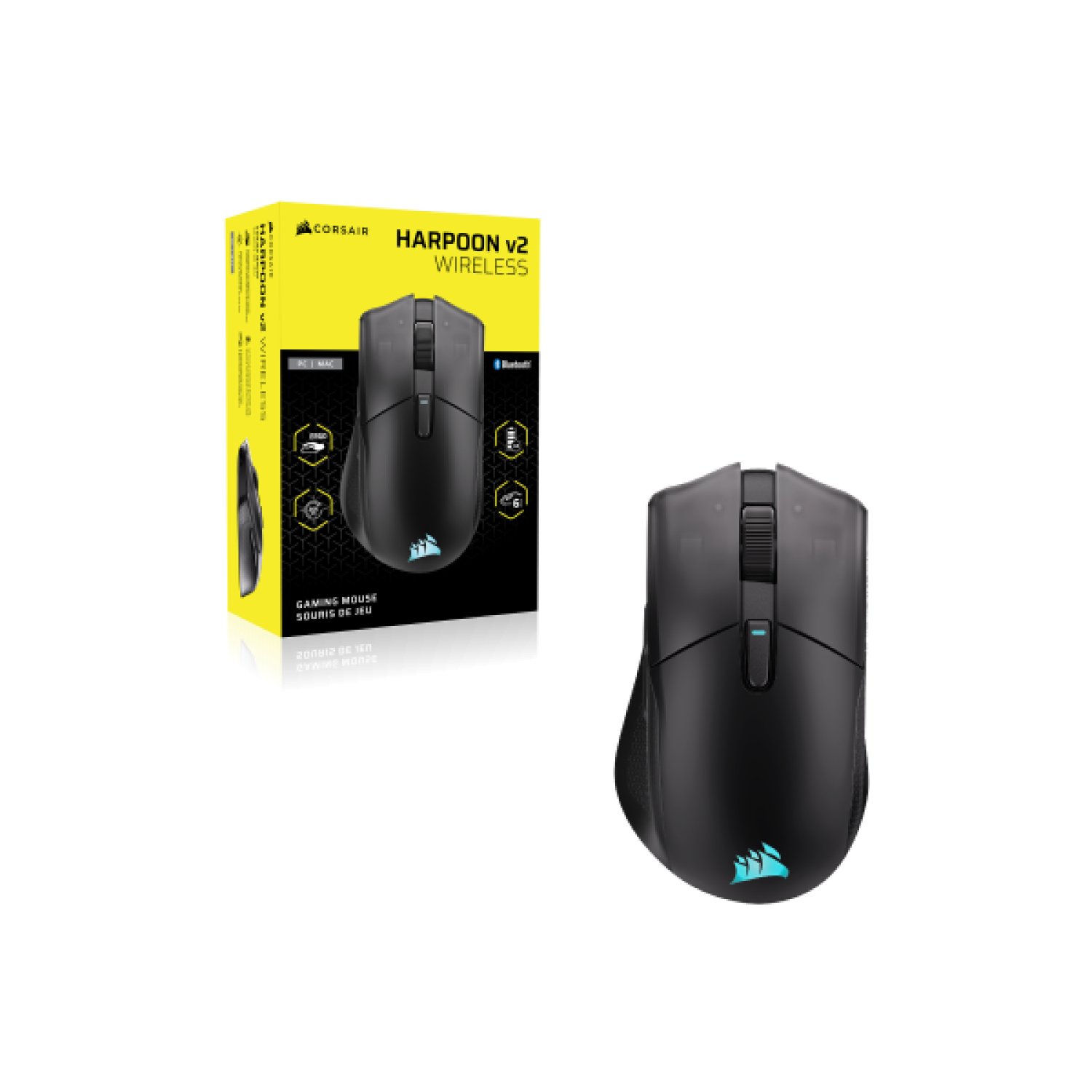 RATON CORSAIR GAMING HARPOON V2 WIRELESS RGB NEGRO CH-9311110-WW