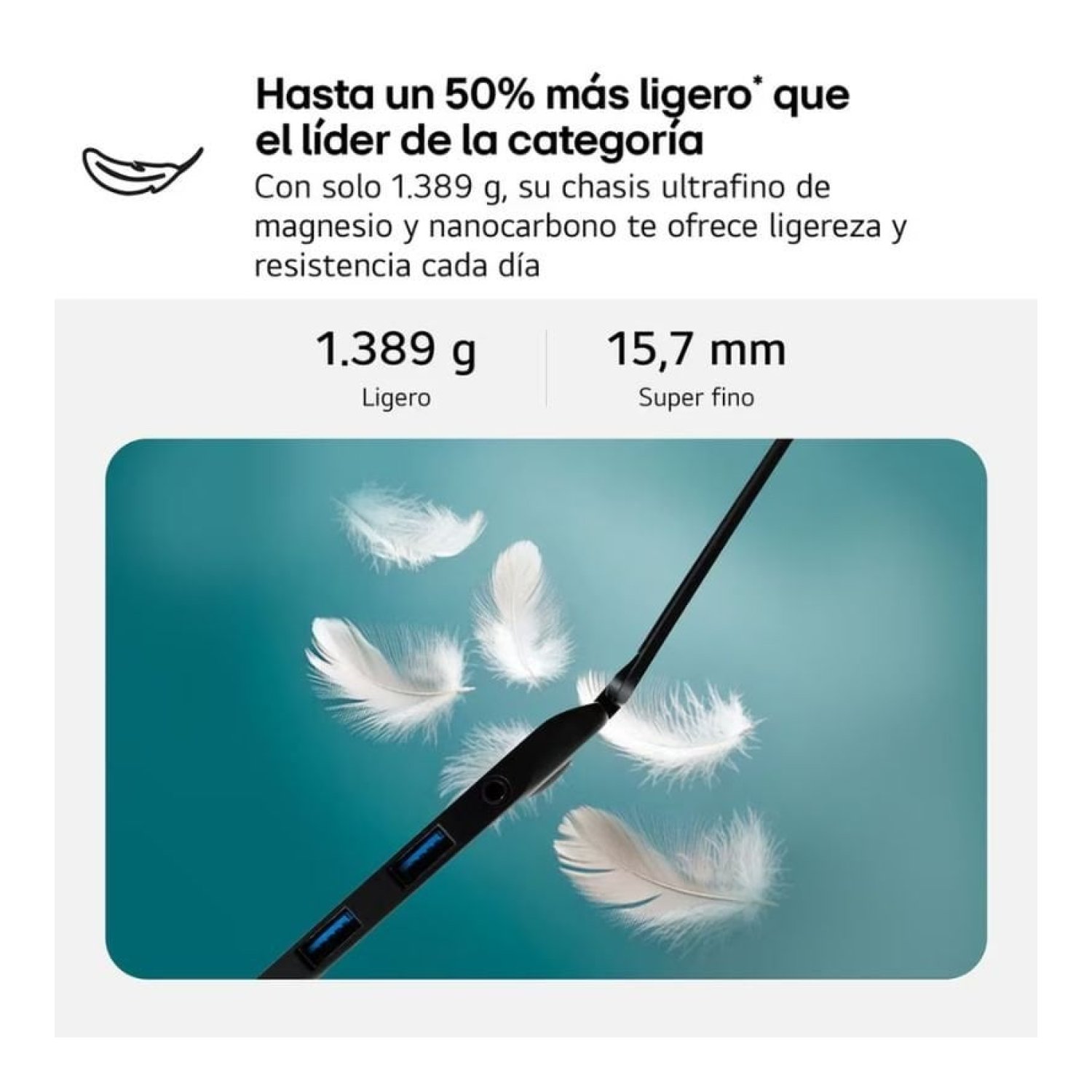 Portátil LG Gram 17Z90TL-G.AU88BN Intel Core Ultra 7-258V/ 32GB/ 1TB SSD/ 17"/ Win11