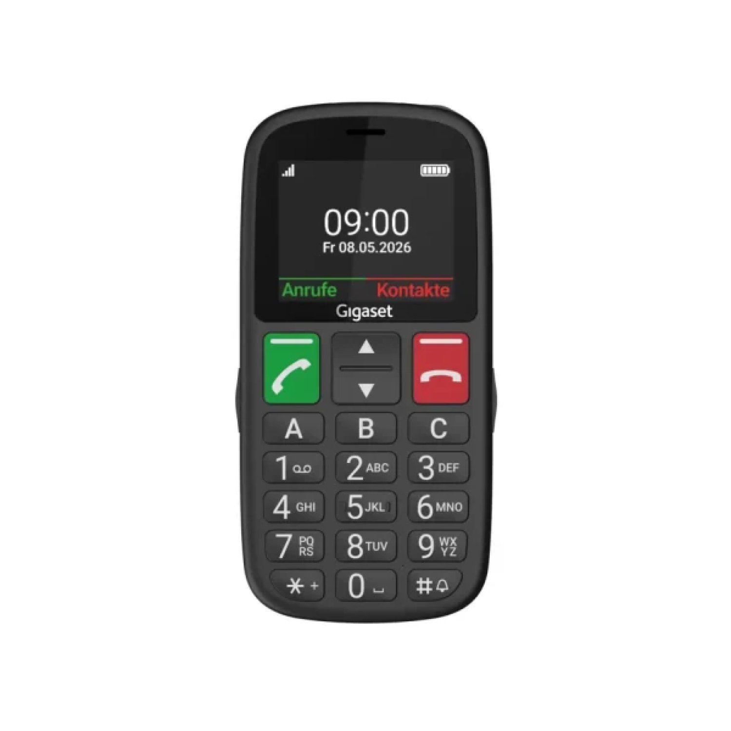 Gigaset GL30 5,59 cm (2.2") 106 g Negro Teléfono para personas mayores