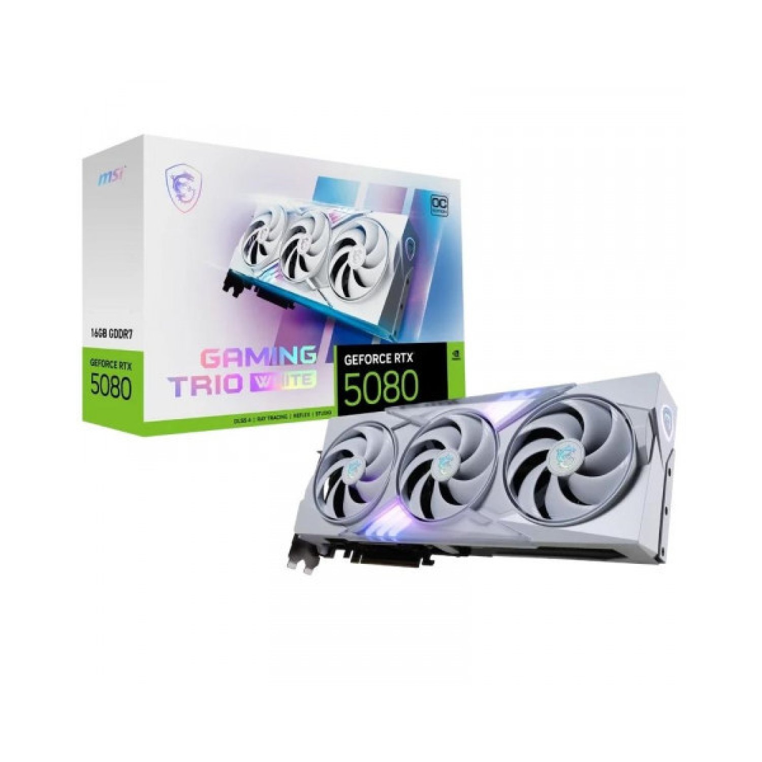 VGA MSI RTX 5080 16G GAMING TRIO WHITE,NV,RTX5080,16GB