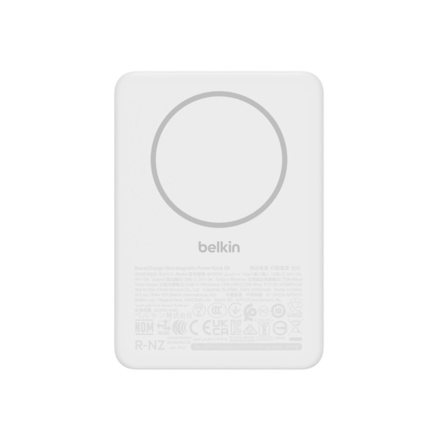 Belkin BPD010hqWH 5000 mAh Cargador inalámbrico Blanco